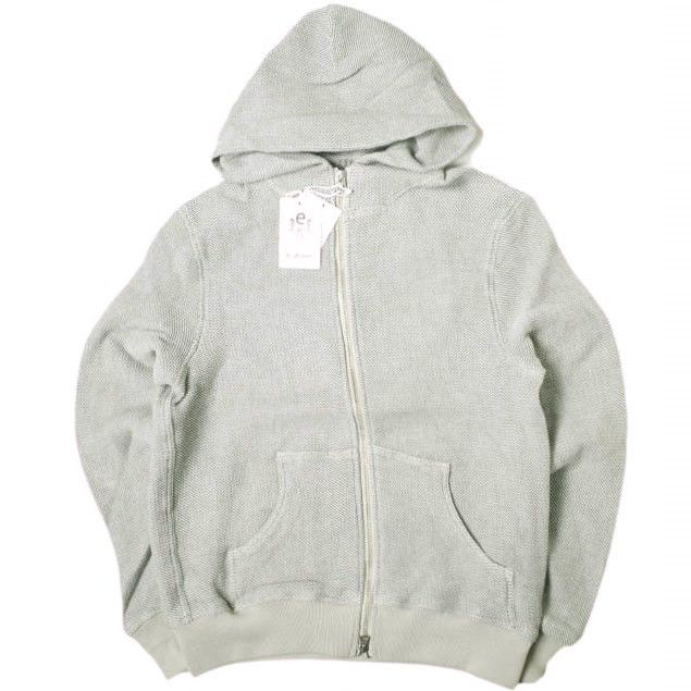 Other Other e JEANS HONEYCOMB ZIP HOODIE Cotton Hoodie Cotton Sweatshirts & Hoodies e903-003 DUTY FREE for USA Size ONE SIZE - 1 Thumbnail
