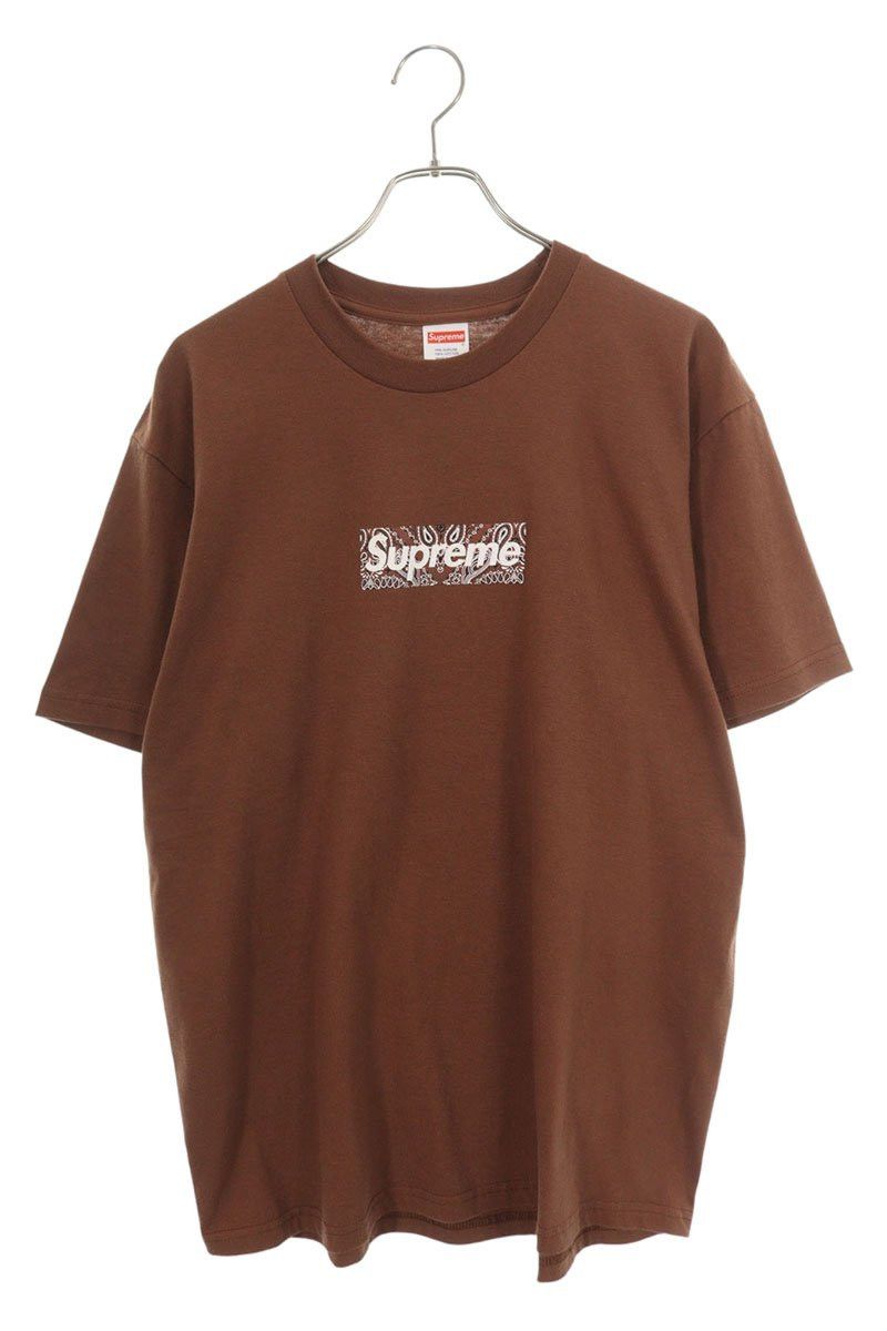 Supreme Brown Bandana Box Logo Tee | Grailed