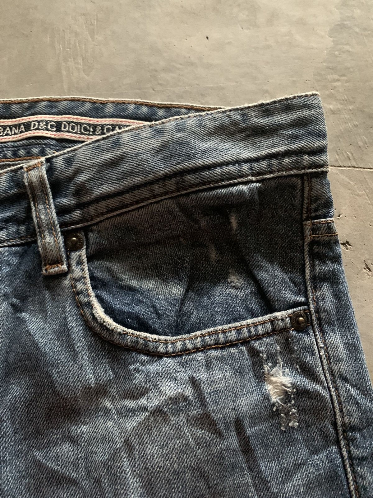 Dolce & Gabbana 00s distressed dolce gabbana crazy design Size US 35 - 8 Thumbnail