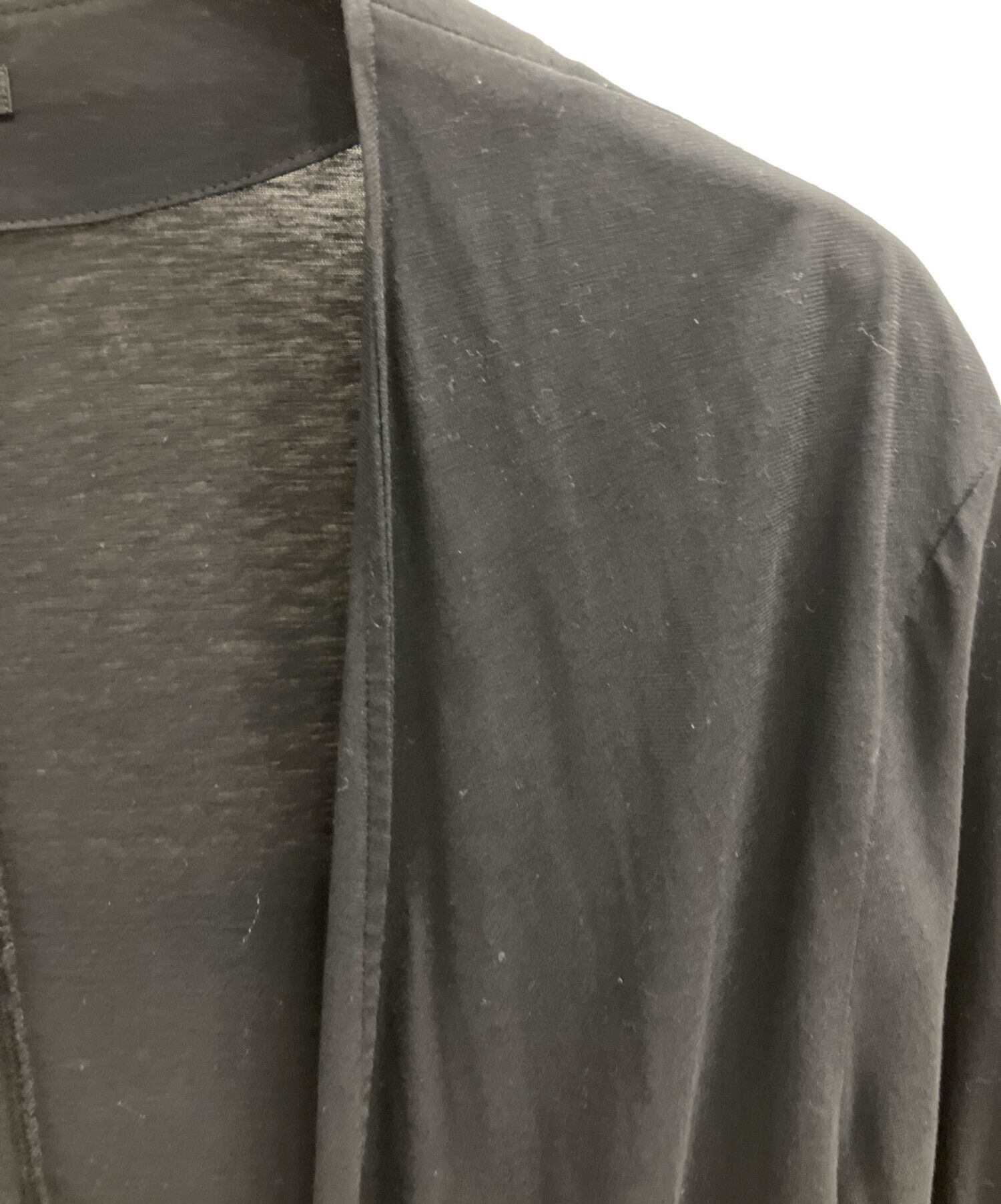 Yohji Yamamoto Yohji Yamamoto pour homme collarless long coat Size US XL / EU 56 / 4 - 3 Thumbnail