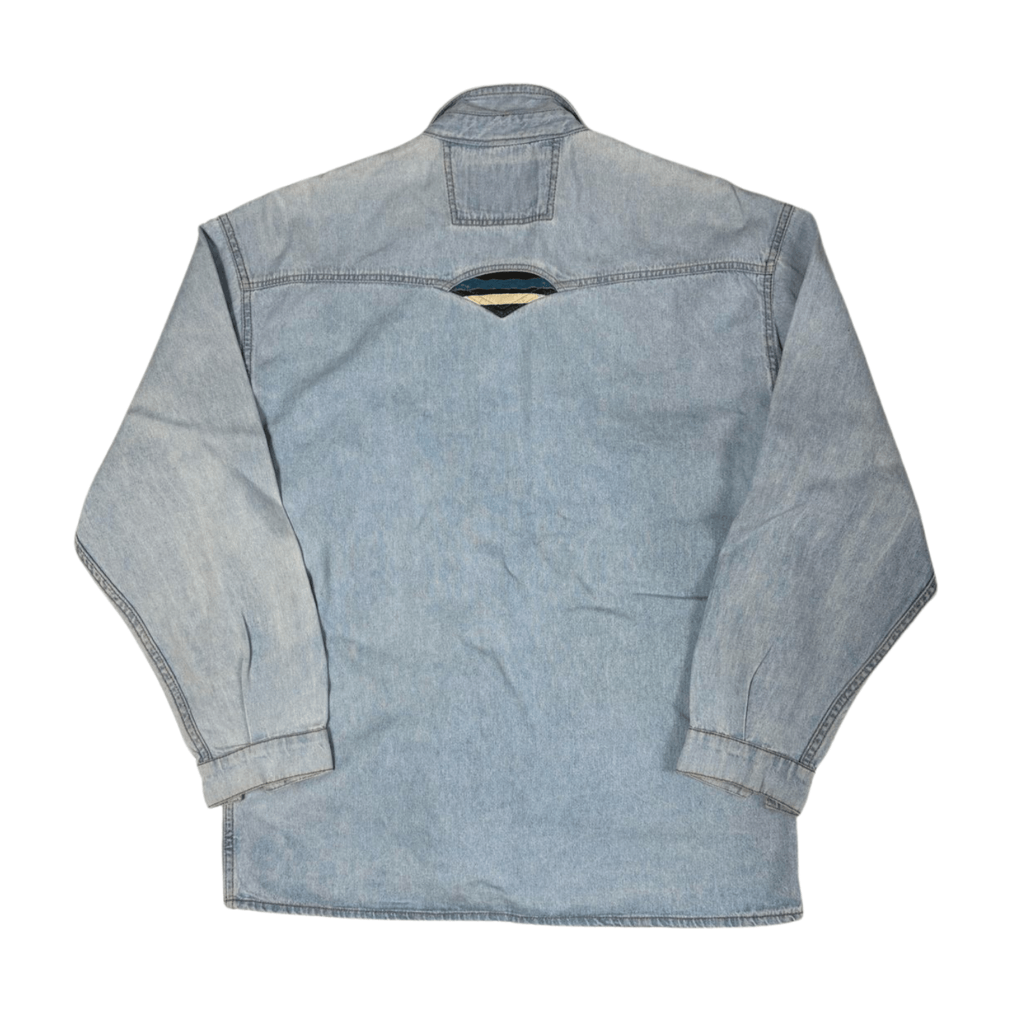 Vintage × Western Rise Vintage Shooter Western Denim Shirt Embroidery size XL Size US XL / EU 56 / 4 - 2 Thumbnail