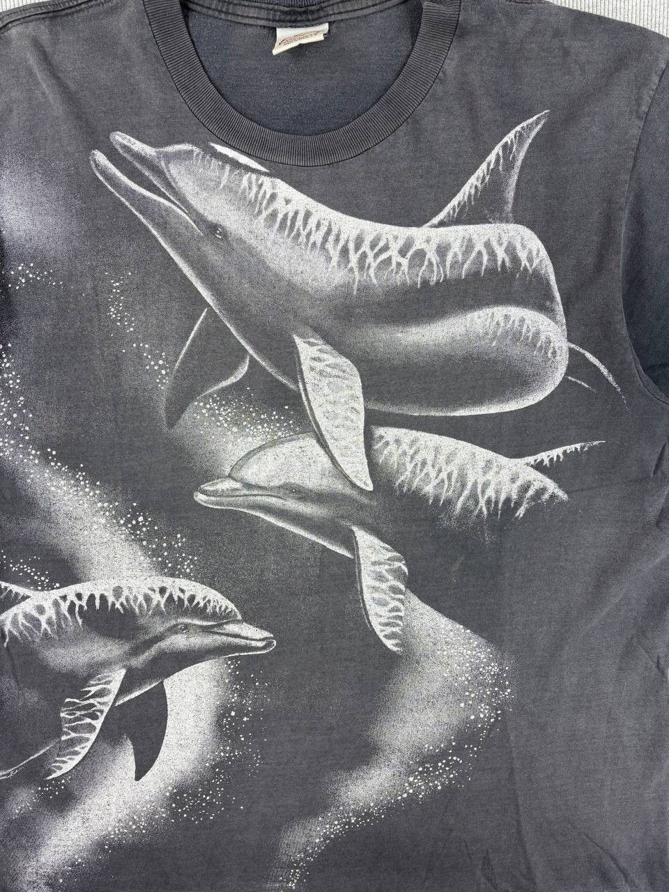 Other Harlequin Nancy 1994 dolphins vintage sunfaded t-shirt Size US XL / EU 56 / 4 - 3 Thumbnail