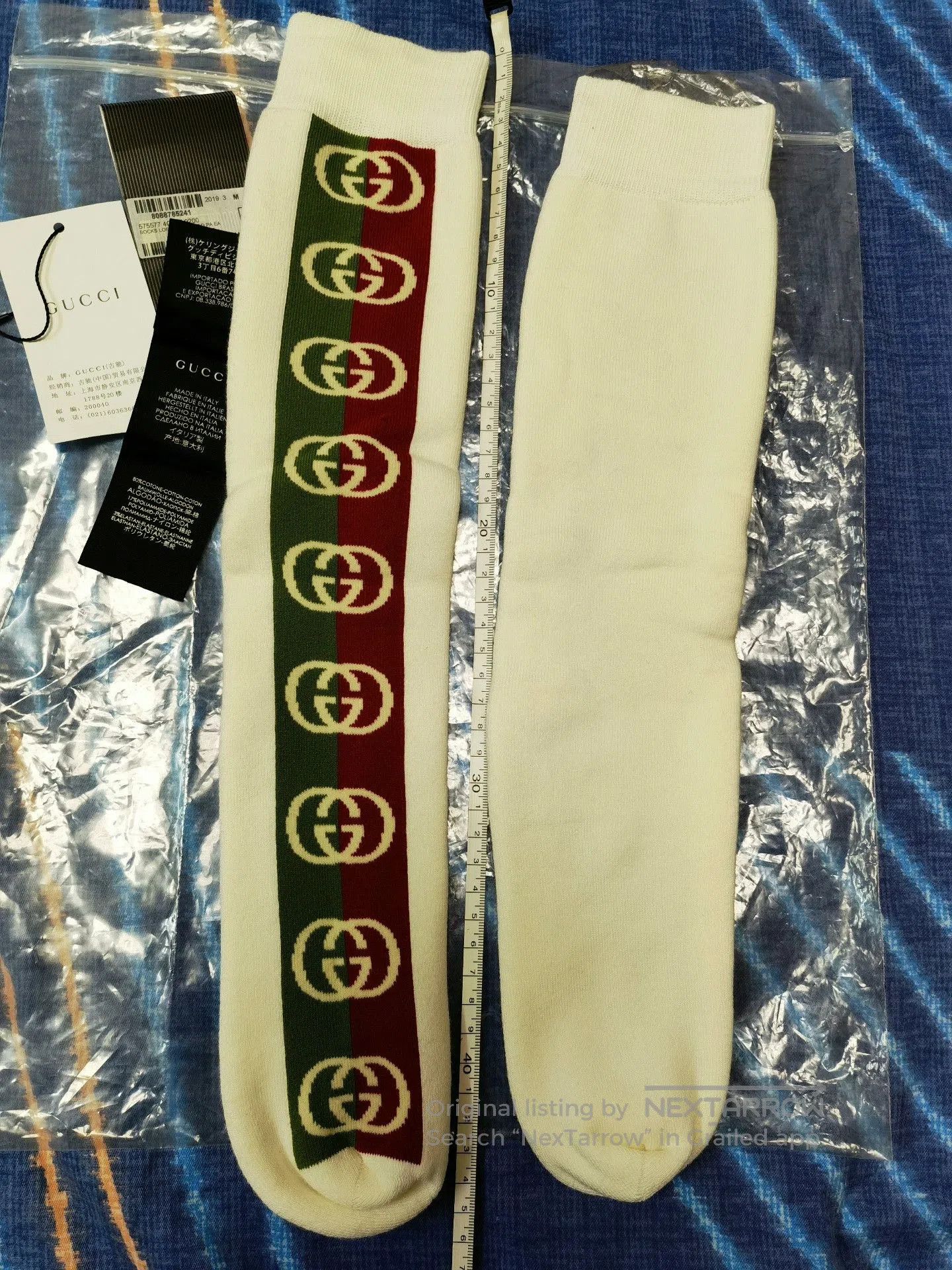 Gucci Gucci Sports Long Socks. Size ONE SIZE - 3 Thumbnail