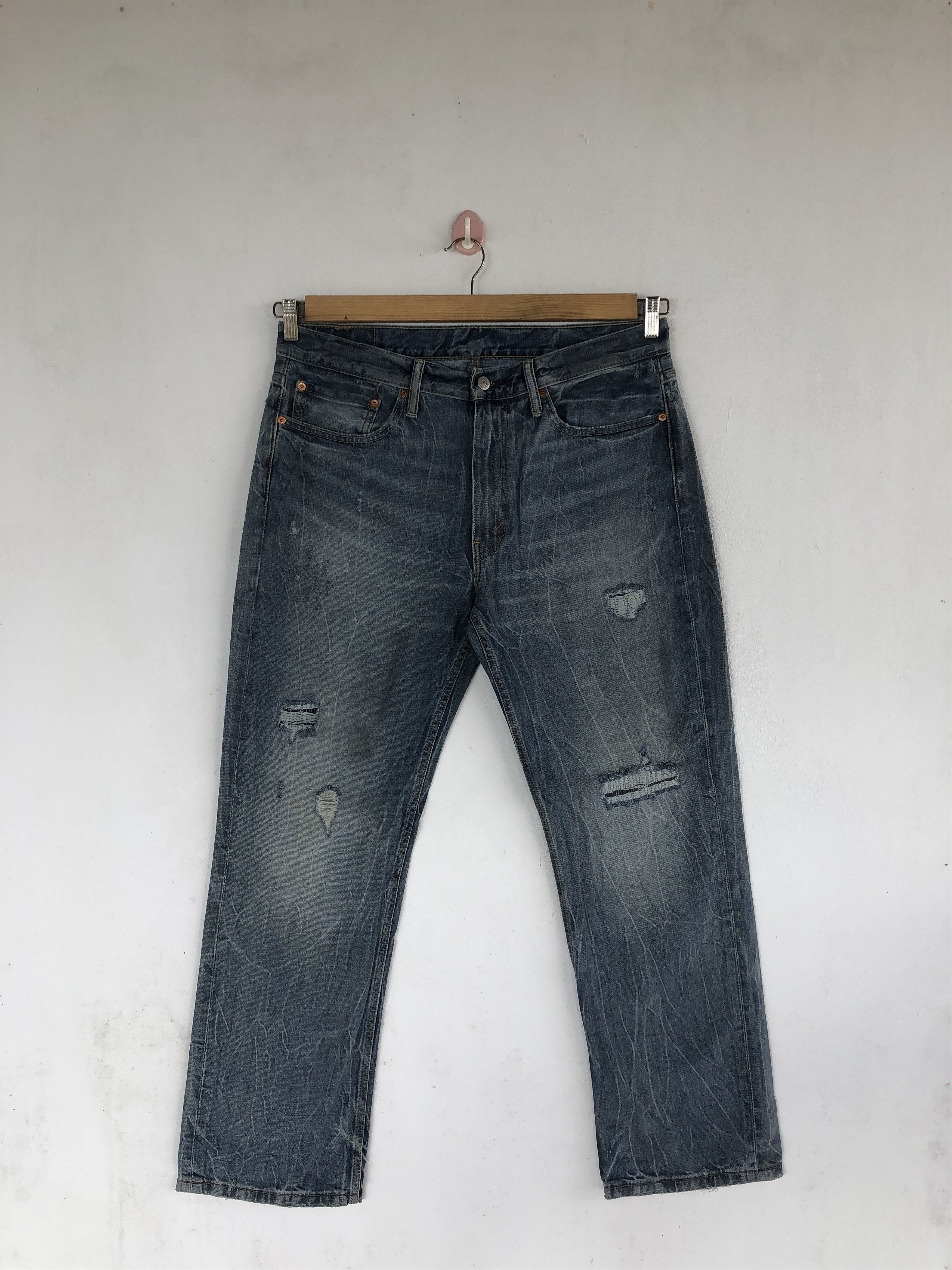 Levi's Vintage Levis Dirty Distressed Jeans Levi's 512 Baggy Denim Size US 36 / EU 52 - 1 Thumbnail