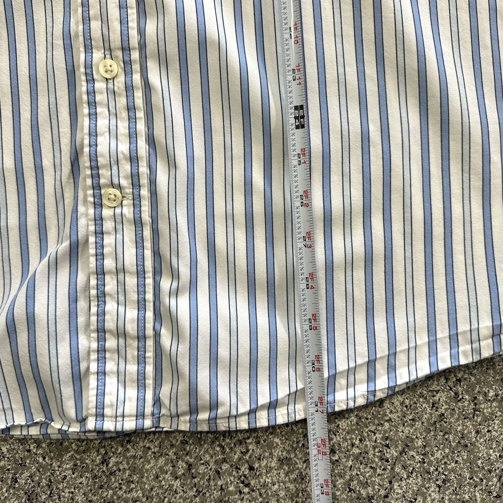 Gap Gap Shirt Mens XXL Vintage Y2K Long Sleeve Button Up Striped Orange Blue Shirt Size US XXL / EU 58 / 5 - 5 Thumbnail