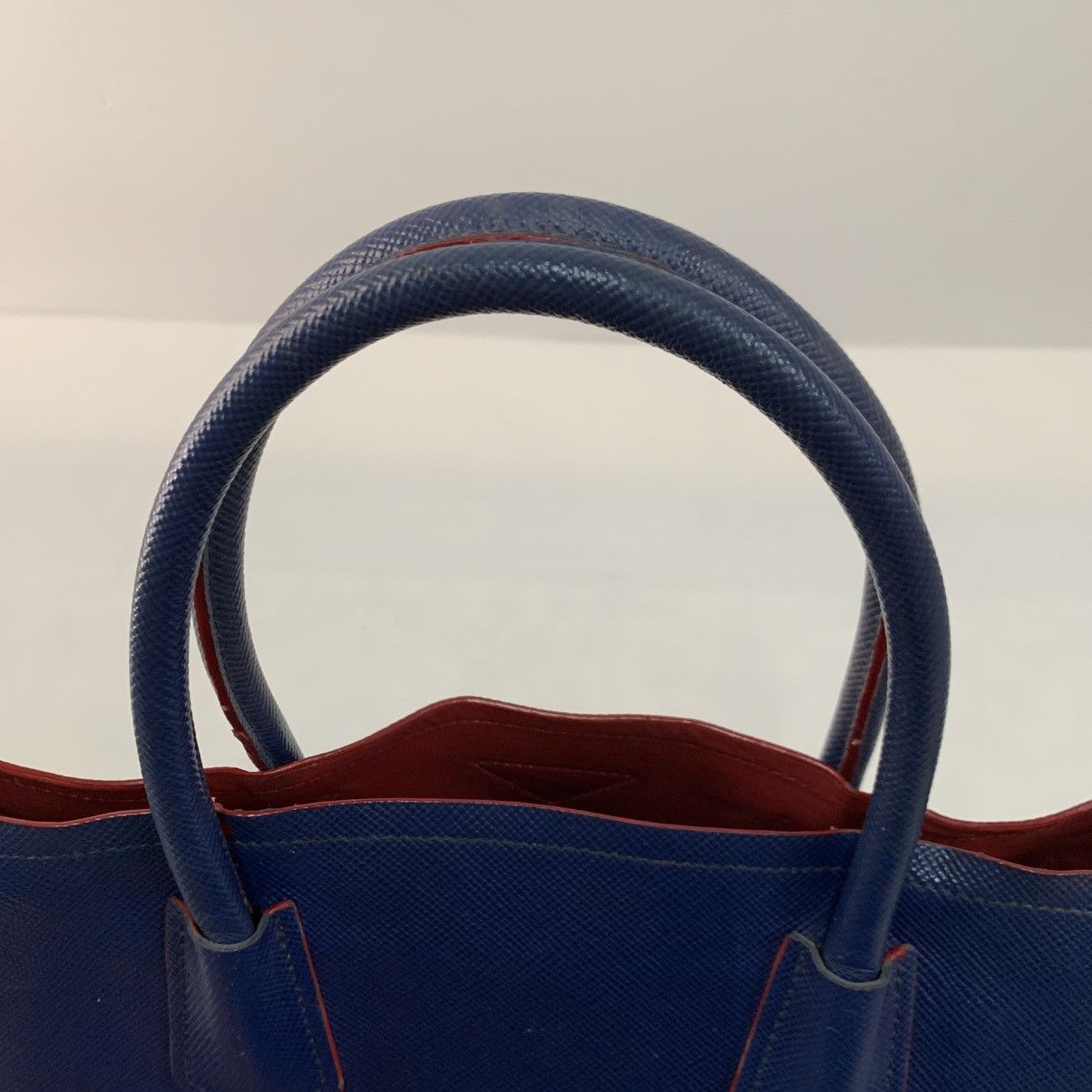 Prada Prada Leather Blue Shoulder Bag Size ONE SIZE - 6 Thumbnail