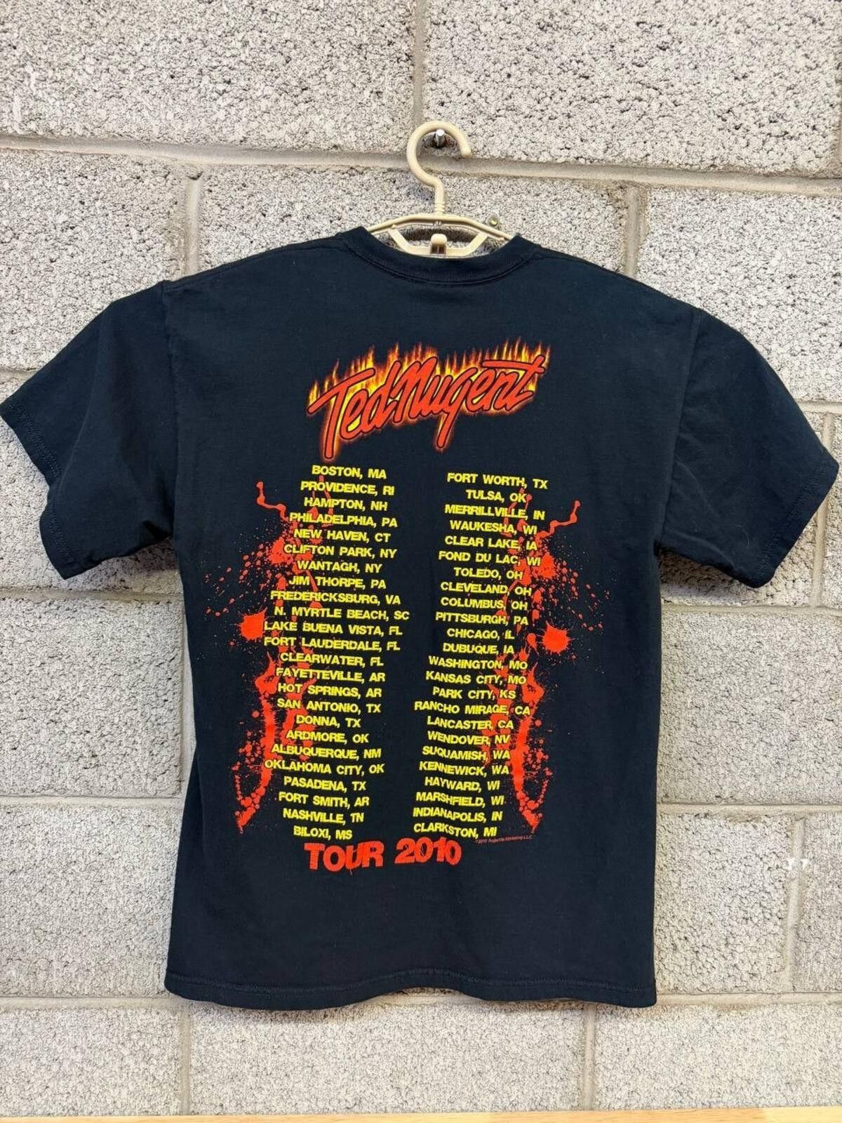 Other 2010 Ted Nugent Trample The Weak Hurdle The Dead Tour Tee Size US M / EU 48-50 / 2 - 2 Thumbnail