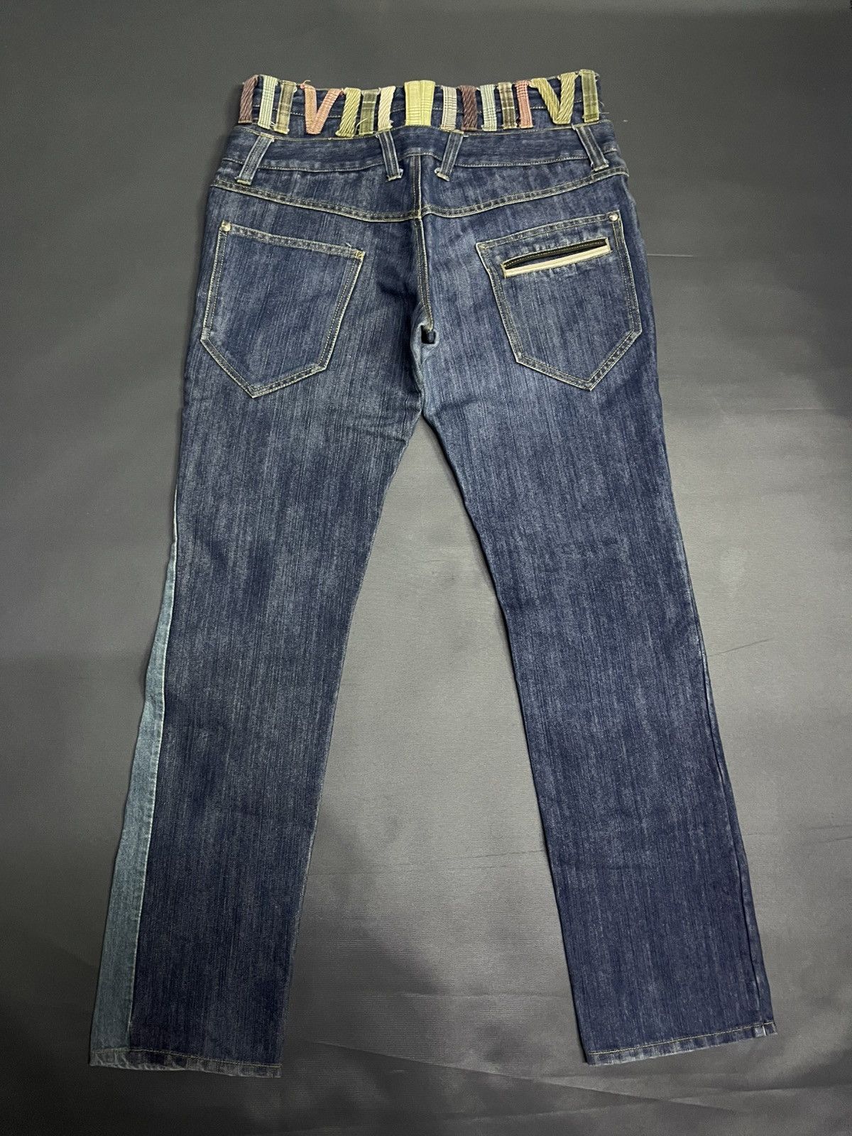 If Six Was Nine × Japanese Brand × Le Grande Bleu (L.G.B.) MANYDOPE IN HEAVEN BLINDEGE DESIGNER JEANS Size US 32 / EU 48 - 5 Thumbnail