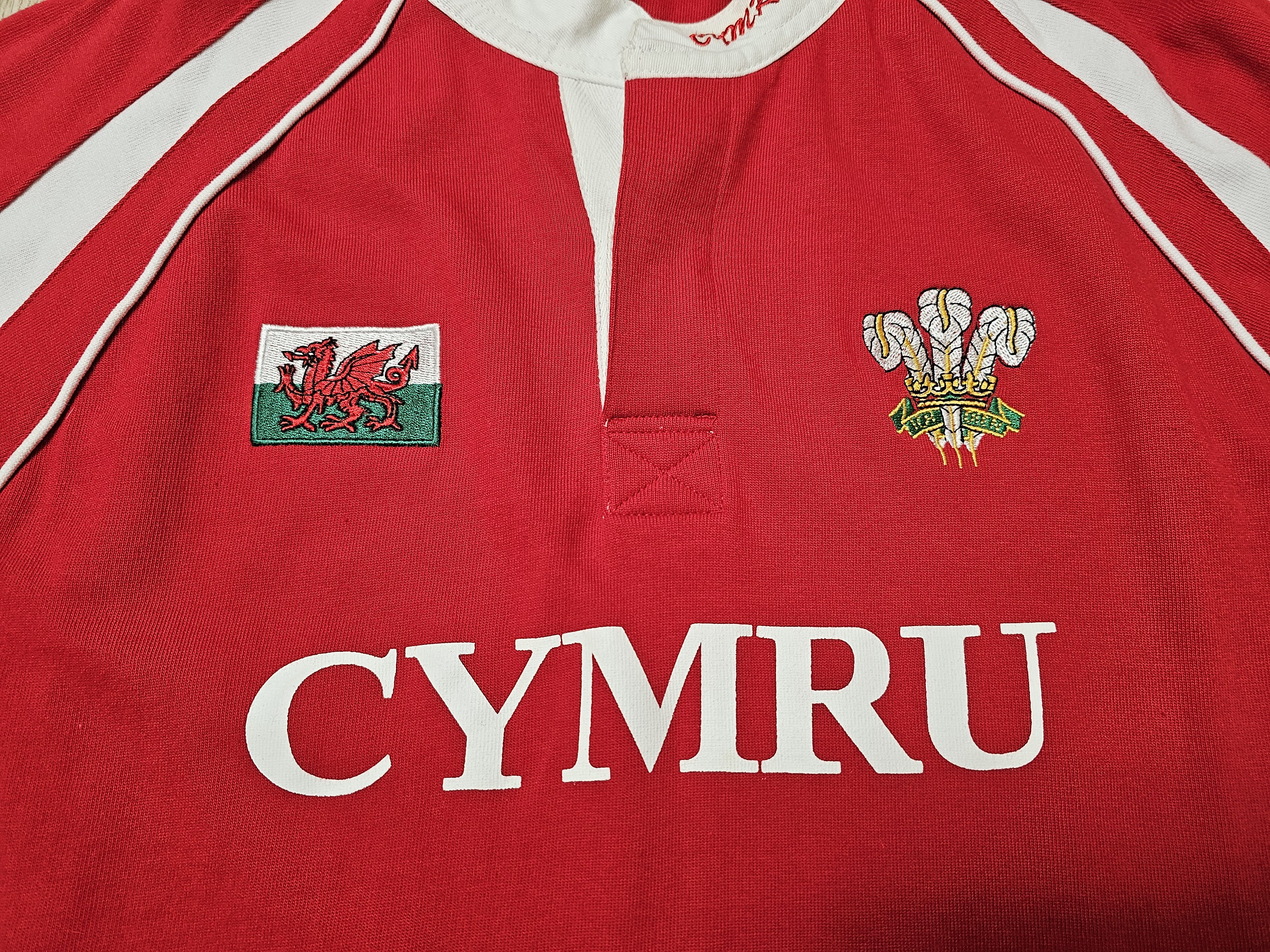 Vintage WALES RUGBY JERSEY VINTAGE WRU RUGBY SHIRT Size US XL / EU 56 / 4 - 3 Thumbnail
