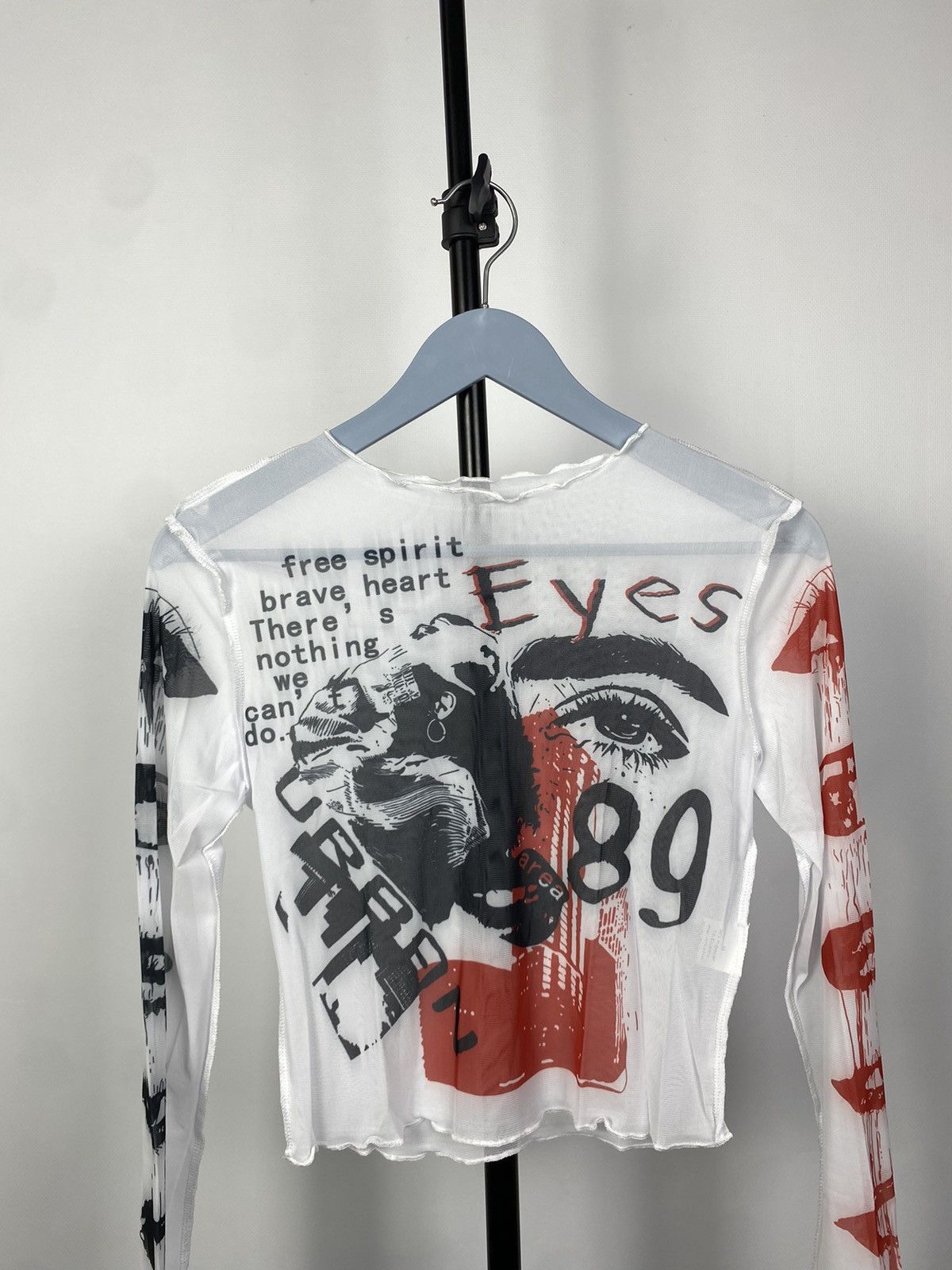 Designer × Japanese Brand Save The Queen Jean Paul Gaultier Style Mesh Top Blouses Size M / US 6-8 / IT 42-44 - 2 Thumbnail
