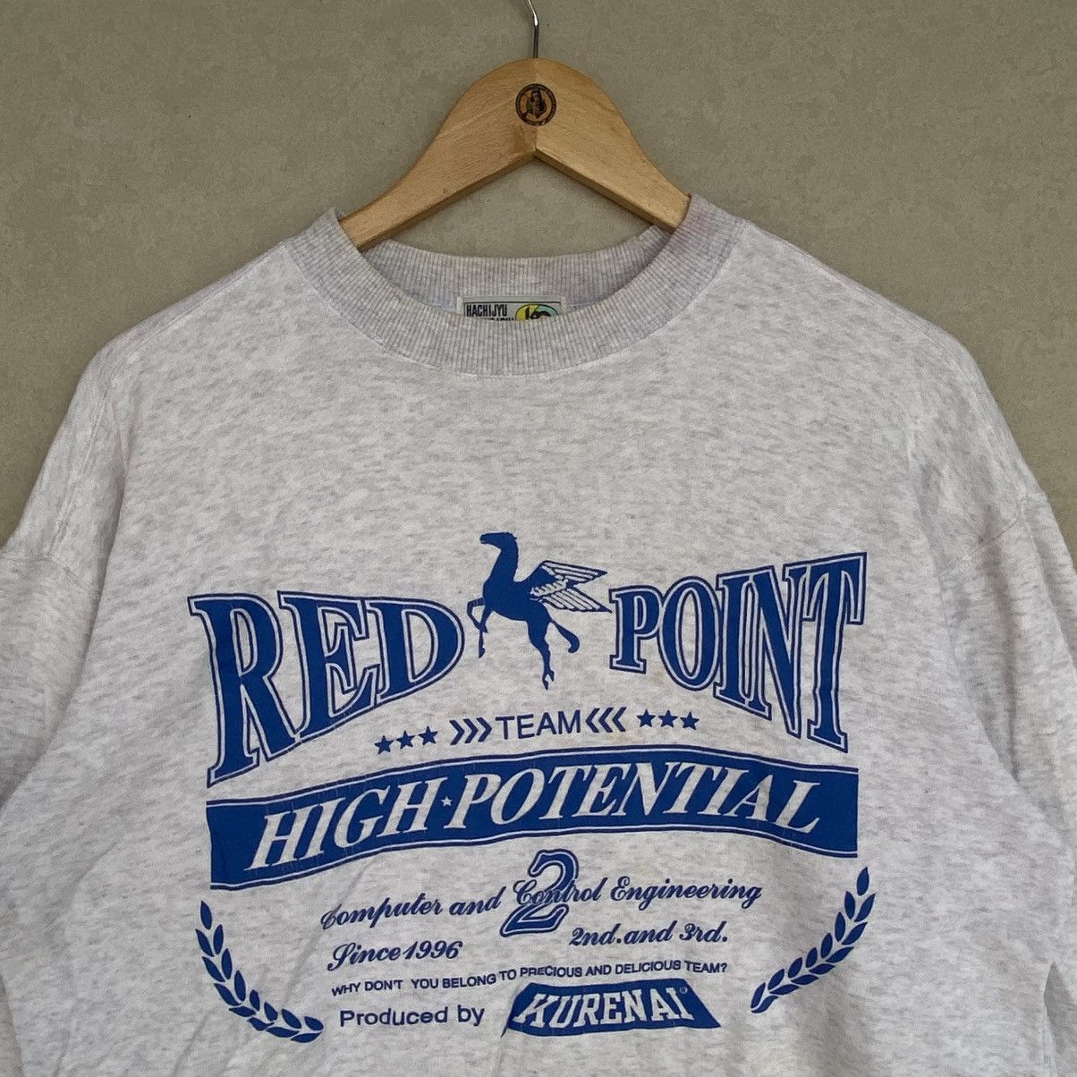 Other Vintage Hachijyu Bunno Ichi Printed Sweatshirt Light Gray Size US M / EU 48-50 / 2 - 4 Thumbnail