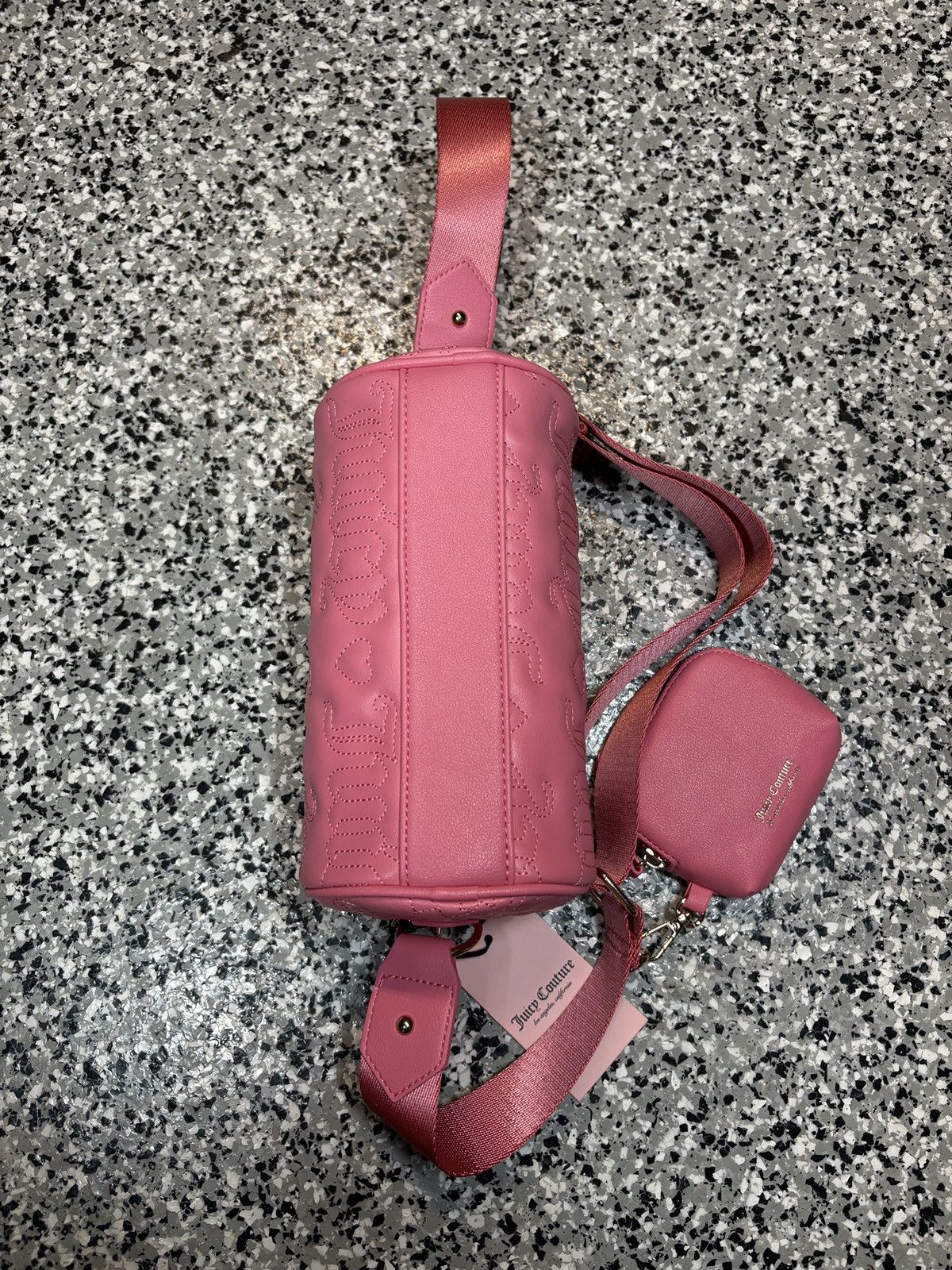Juicy Couture Vintage Y2K Juicy Couture Hot Pink Puff Roll Crossbody Bag Size ONE SIZE - 5 Thumbnail