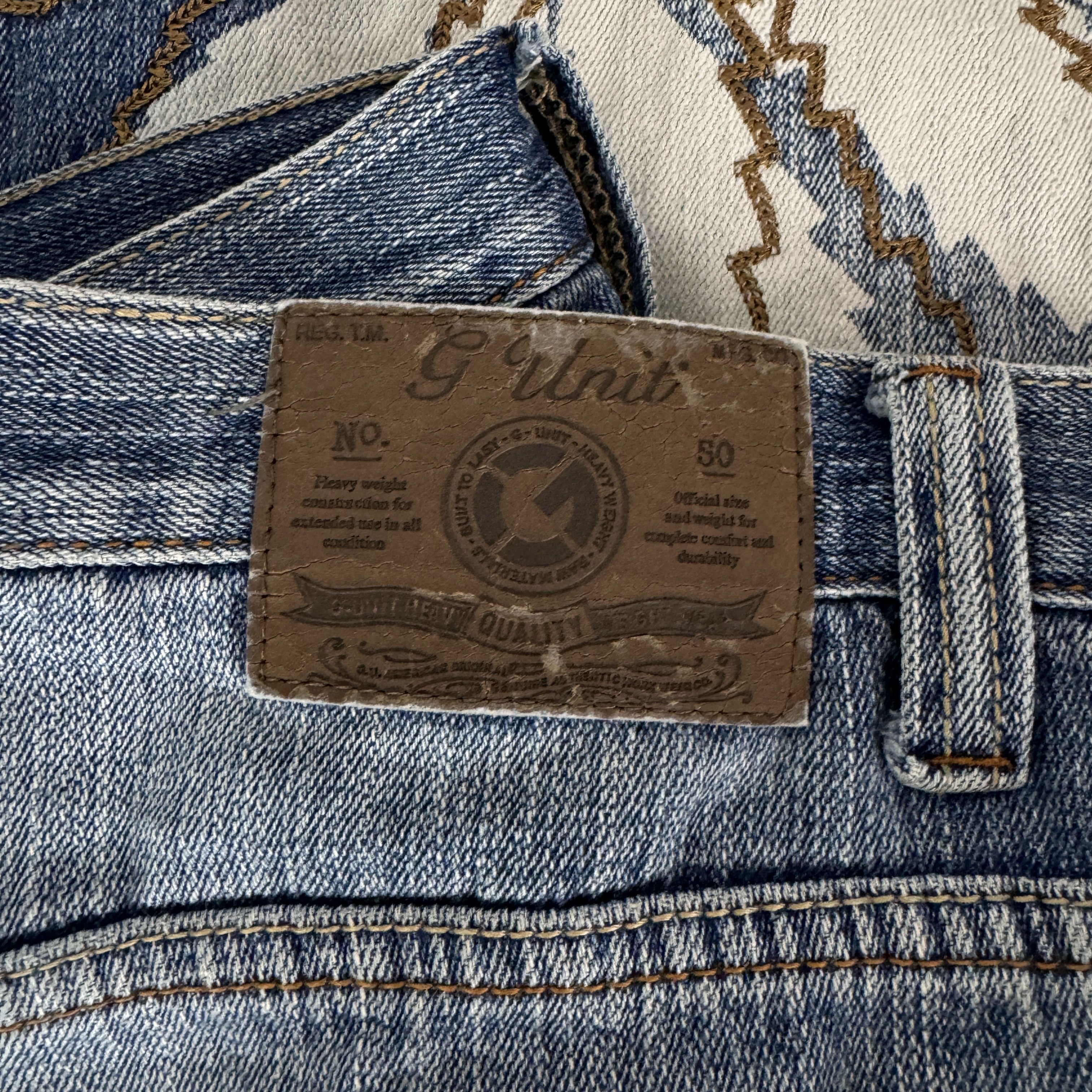 G-Unit G-Unit Marijuana Leaf Embroideries Hip Hop Jorts Size US 34 / EU 50 - 8 Thumbnail