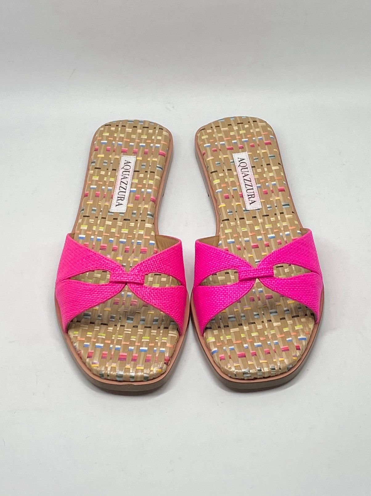 Aquazzura Aquazzura Villette Textile Flat Sandals size 38 Size US 8 / IT 38 - 3 Thumbnail