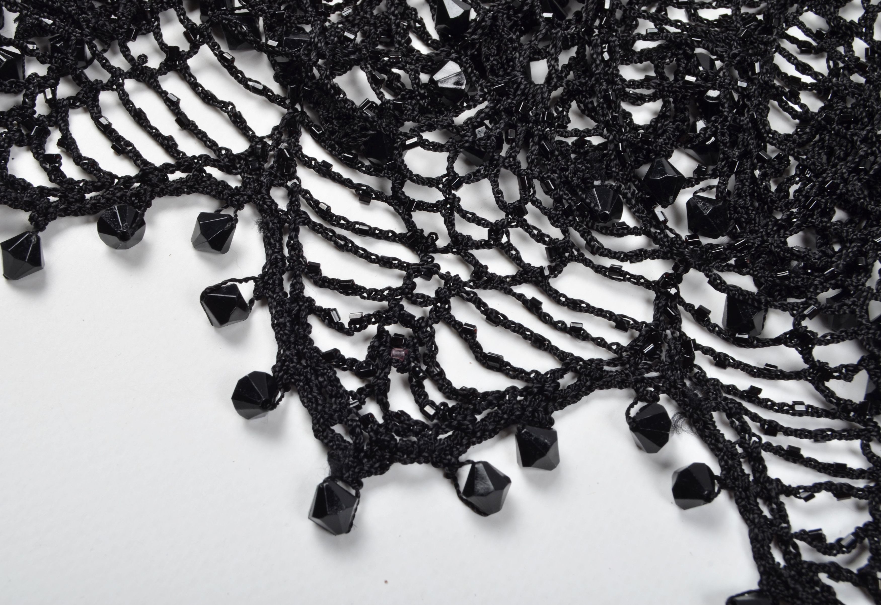 Designer Vintage Y2K Crochet Knit Sparkle Whimsigoth Blouse Size ONE SIZE - 8 Thumbnail