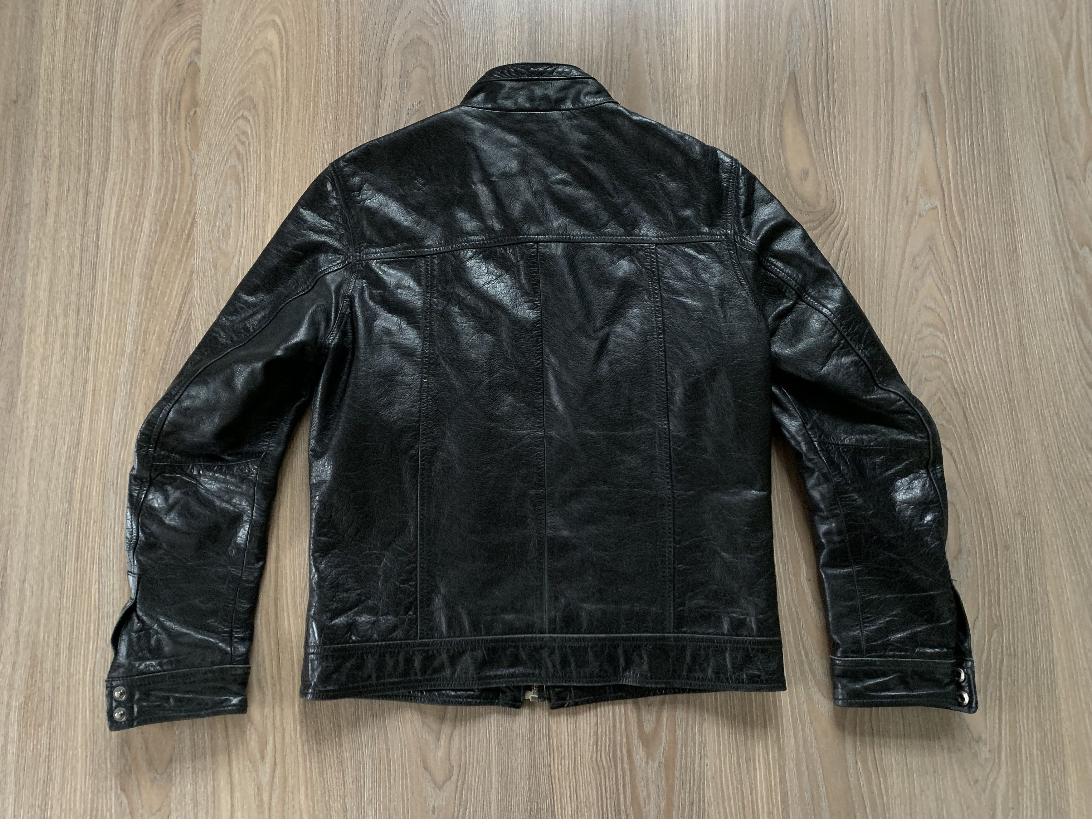 Other Jules Black Buffalos Skin Leather Multi Pocket Jacket Size US L / EU 52-54 / 3 - 4 Thumbnail
