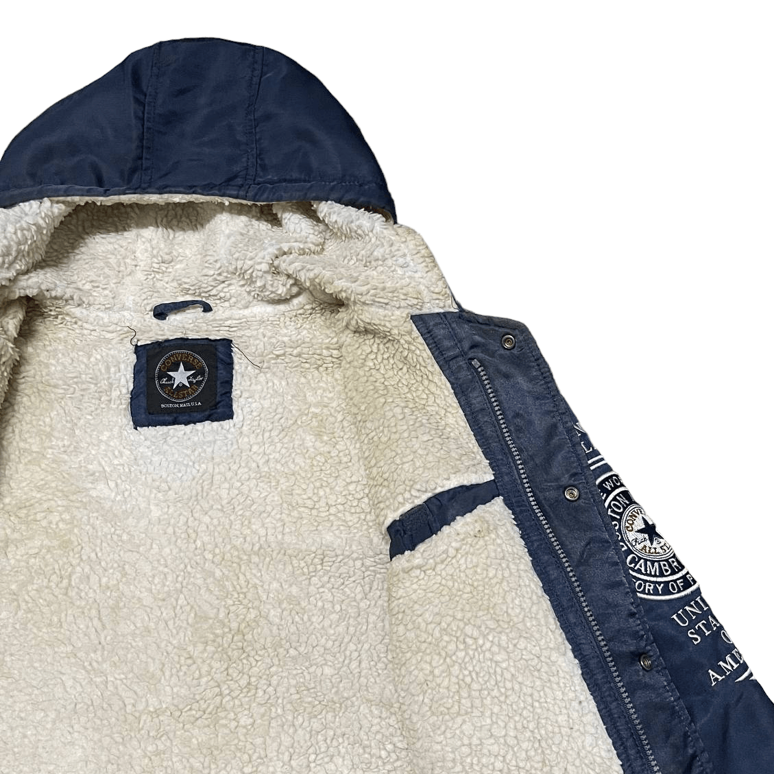 Converse Vintage Converse Chuck Taylor Coach Jacket Sherpa Lining Size US M / EU 48-50 / 2 - 17 Thumbnail