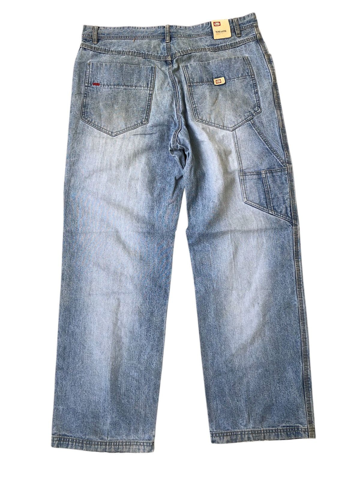 Fubu Ecko Unltd Y2K Loose Fit Light Blue Baggy Denim Size US 38 / EU 54 - 2 Thumbnail