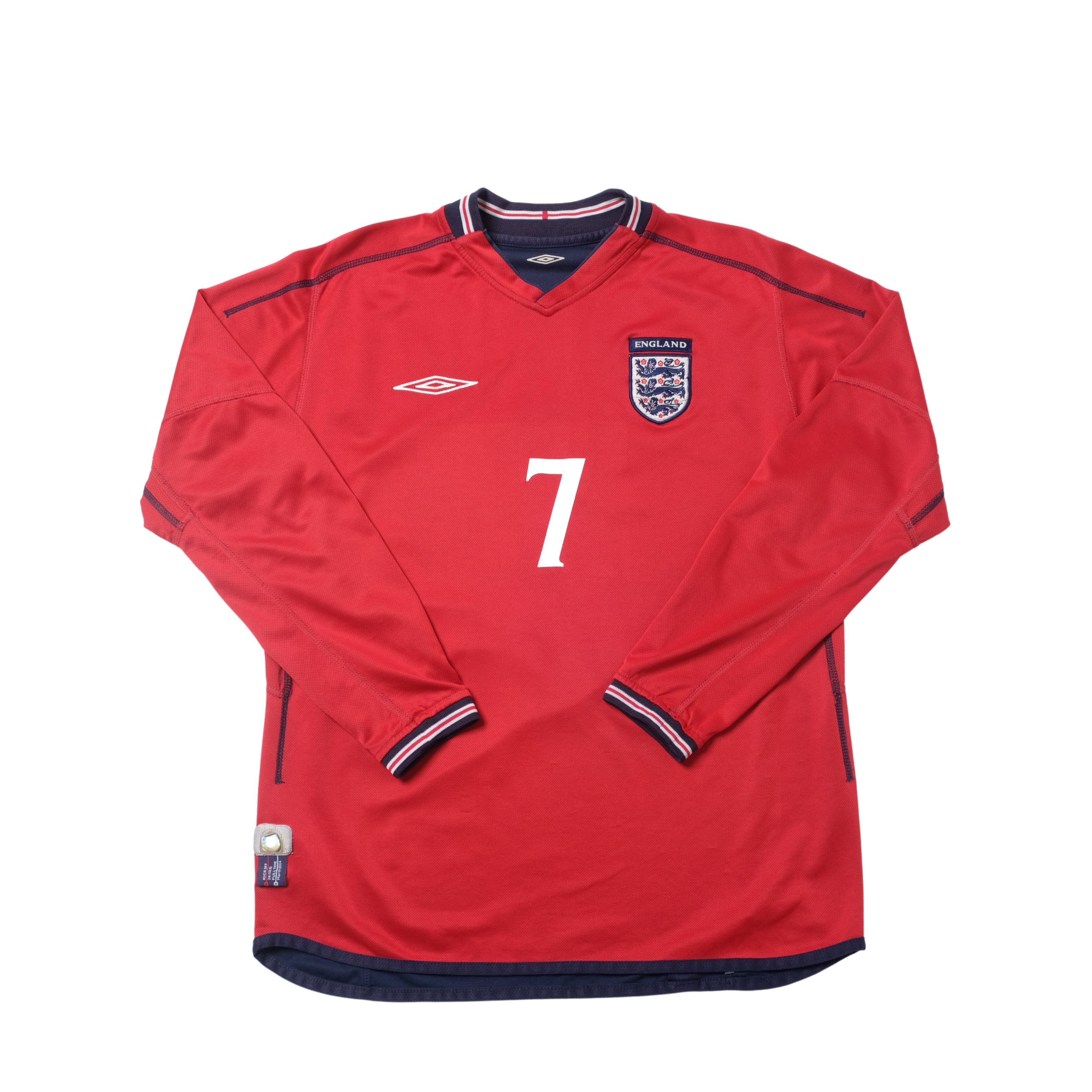 Umbro 2002/04 England Away Shirt Umbro Beckham (M) Size US M / EU 48-50 / 2 - 2 Thumbnail