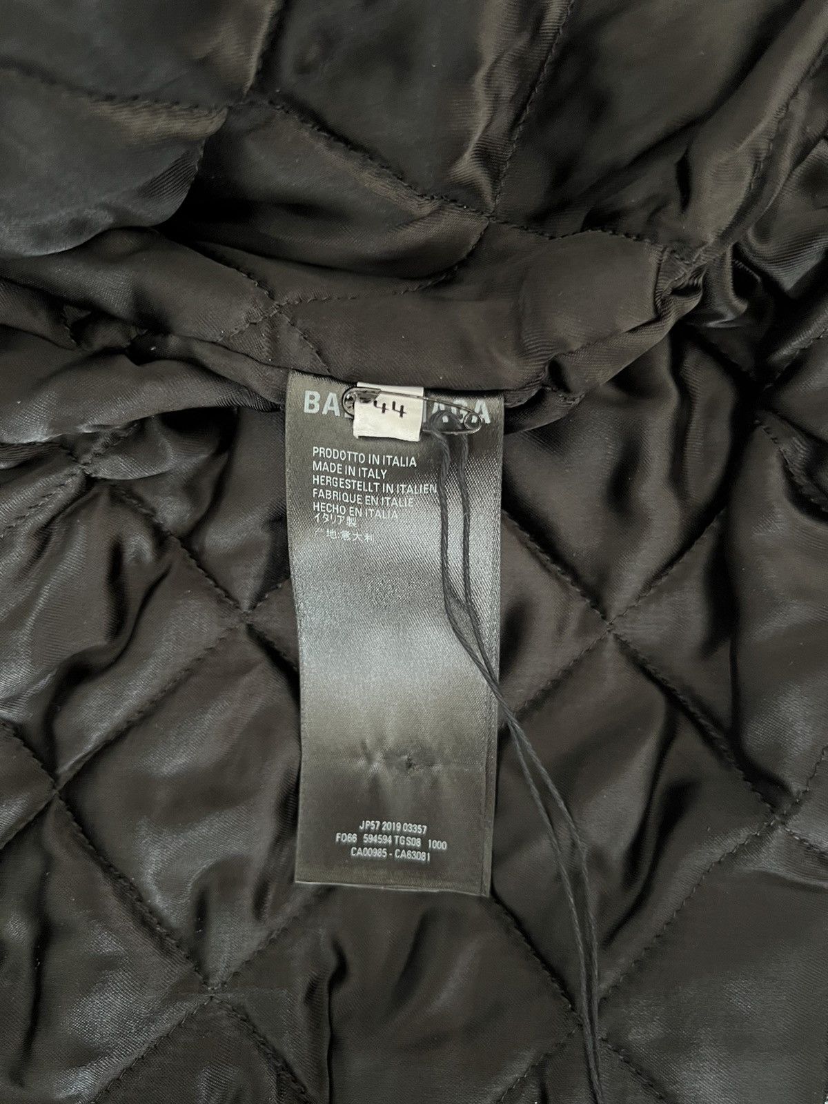 Balenciaga Balenciaga Oversized logo-appliqué leather biker