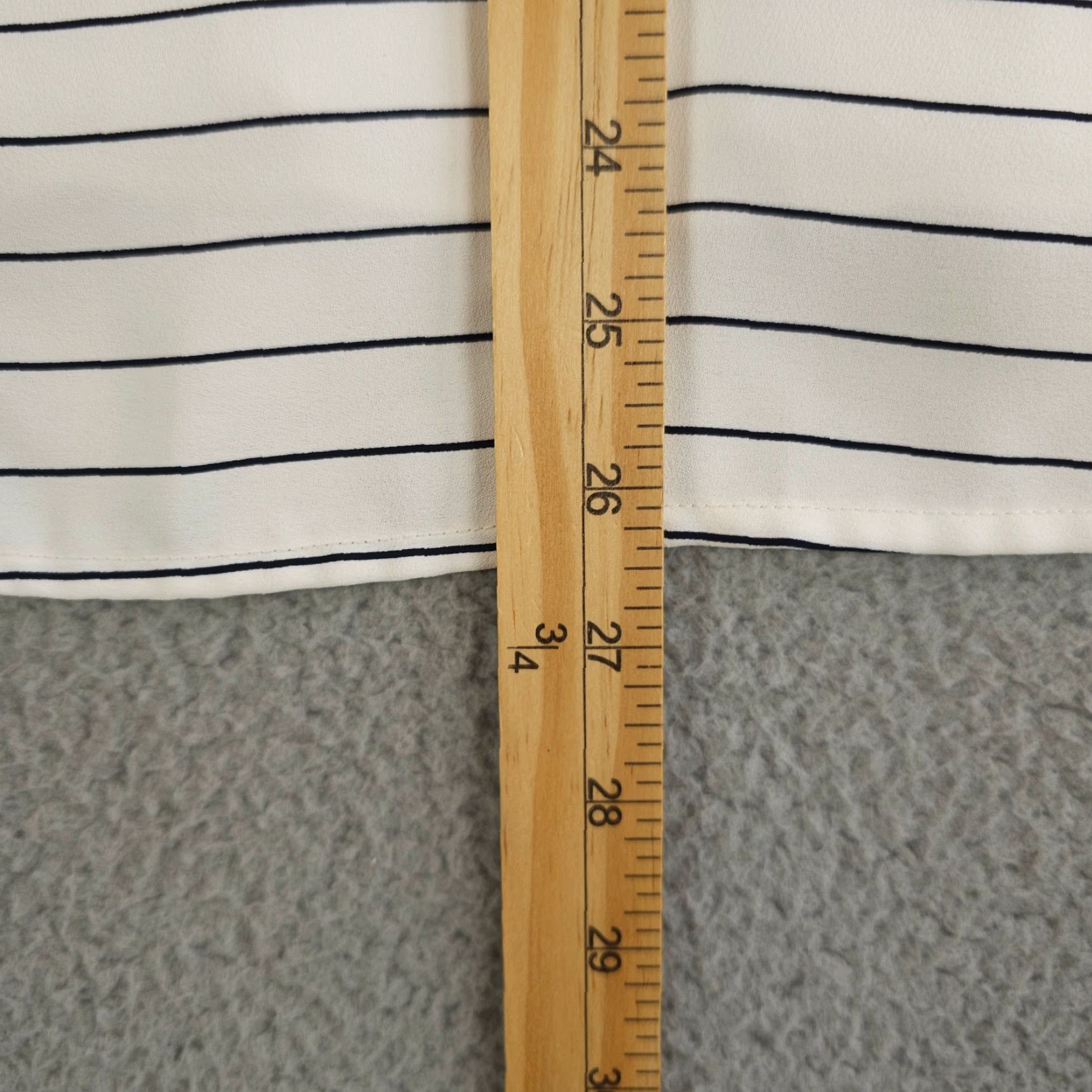 Ann Taylor Ann Taylor Tank Top Womens XL White Striped Sleeveless Lined Shirt Casual Size XL / US 12-14 / IT 48-50 - 6 Thumbnail