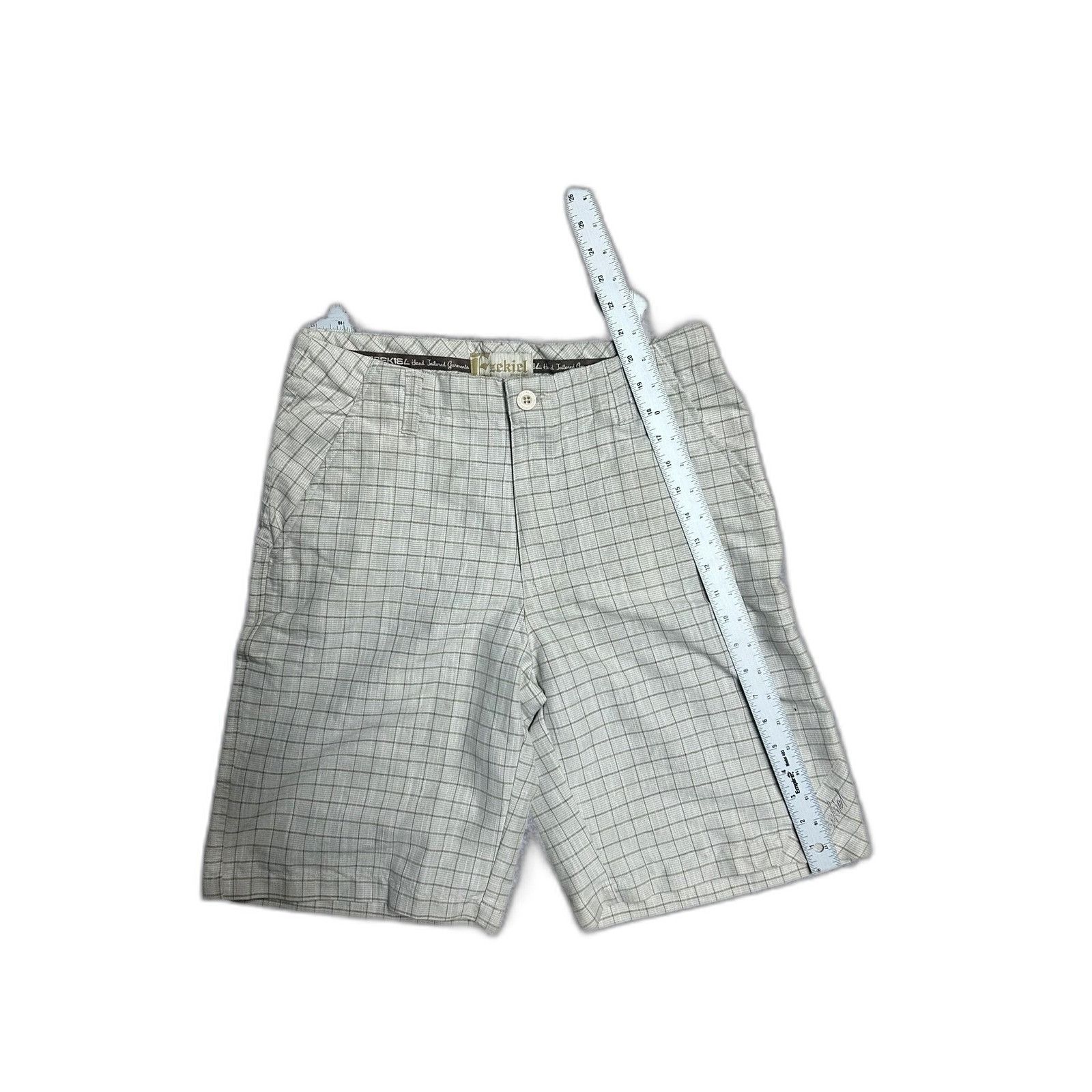 Ezekiel Ezekiel Y2K White Plaid Shorts Casual Chino Mens 30 Size US 30 / EU 46 - 3 Thumbnail
