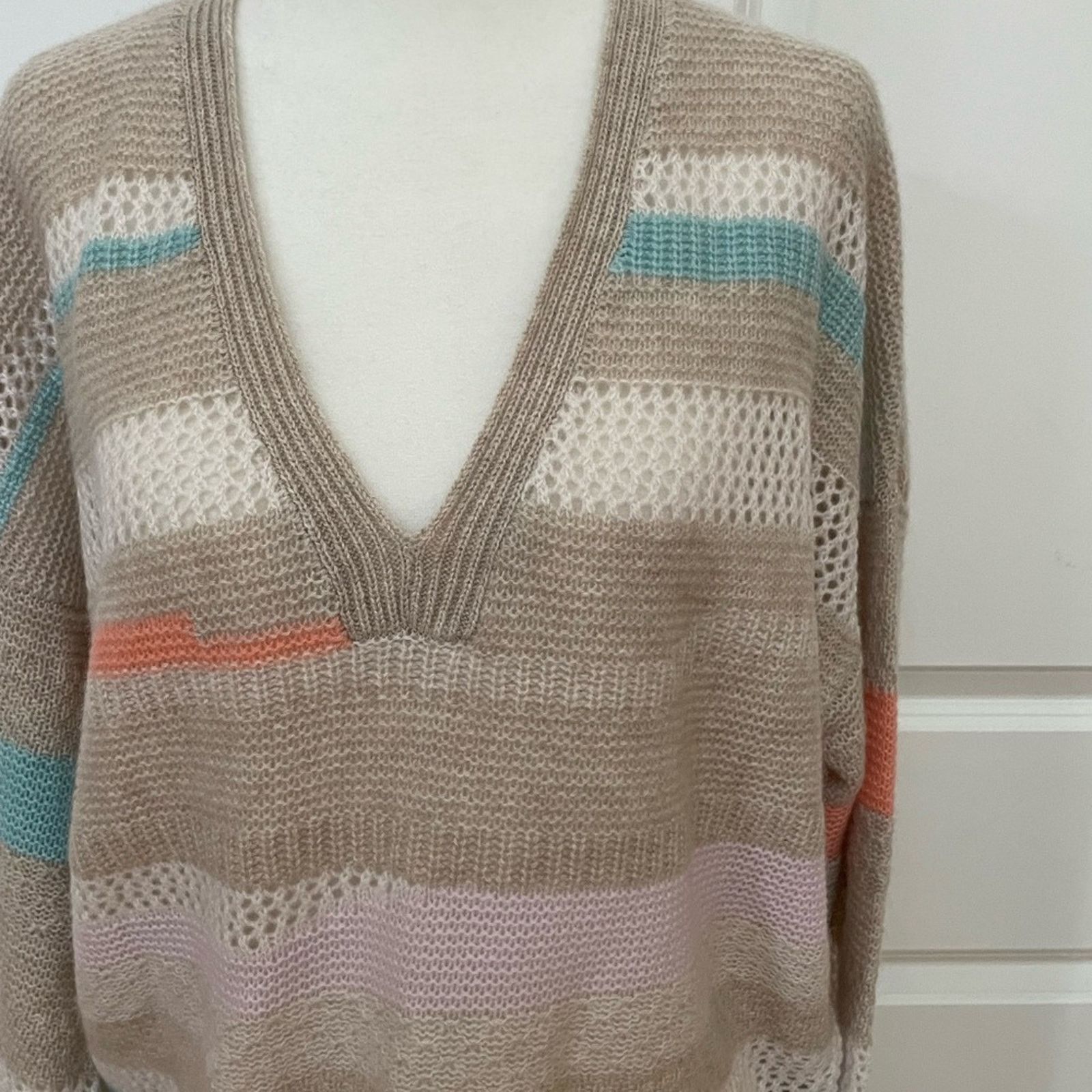 360Cashmere Rare Multiple Stripes Cashmere Sweater from 360 Cashmere Size XS / US 0-2 / IT 36-38 - 2 Thumbnail