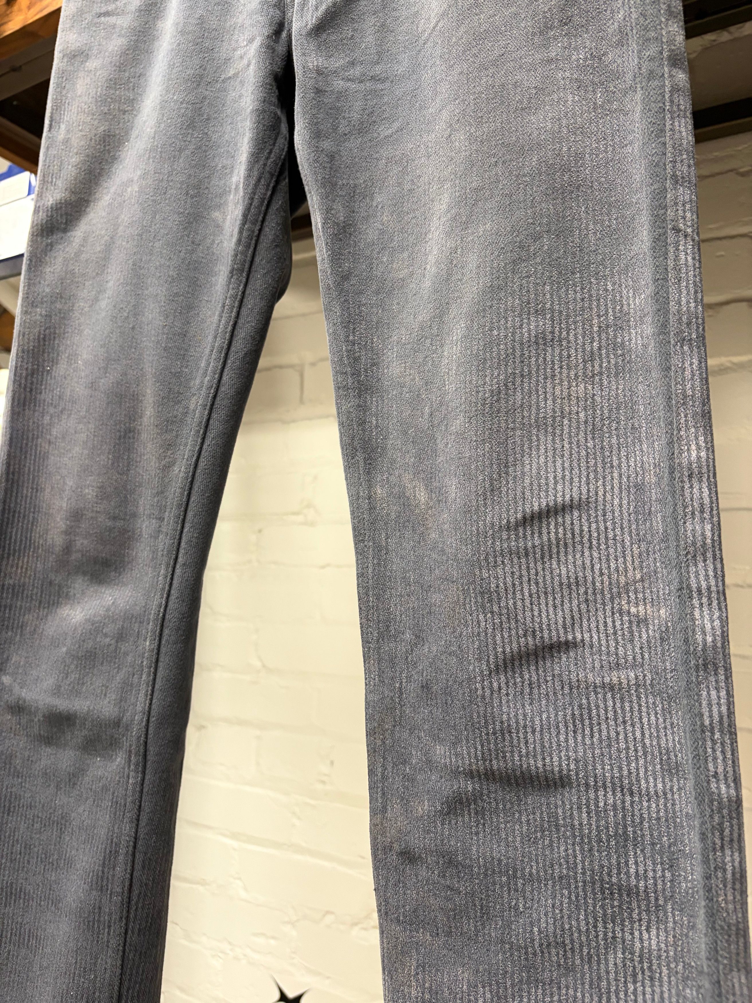 Gucci Gucci Waxed Silver Slim/Skinny Cut Vertical Corduoy Pants Size US 30 / EU 46 - 2 Thumbnail