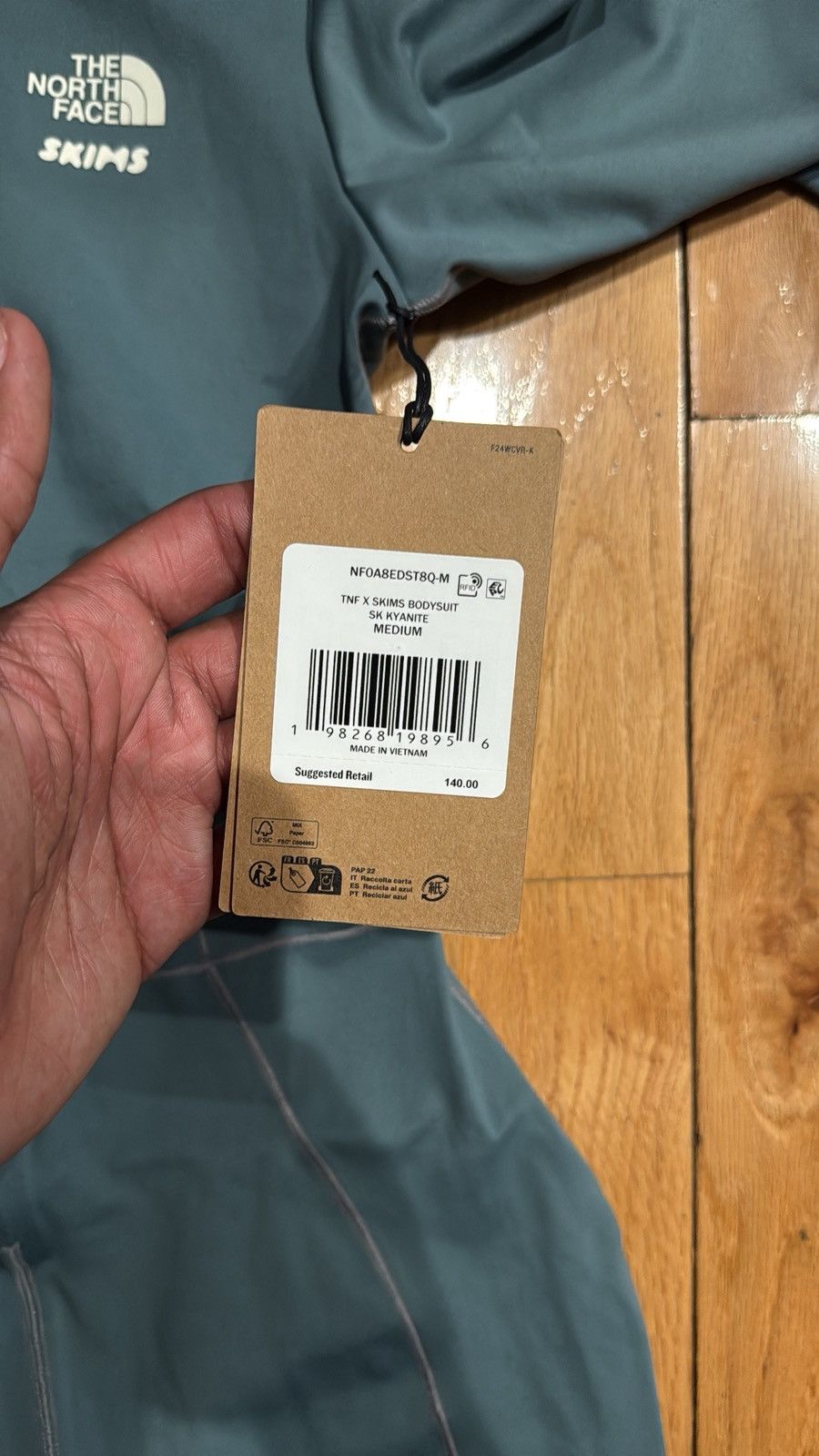 SKIMS × The North Face Skims TNF BodySuit Kyanite Size M / US 6-8 / IT 42-44 - 2 Thumbnail