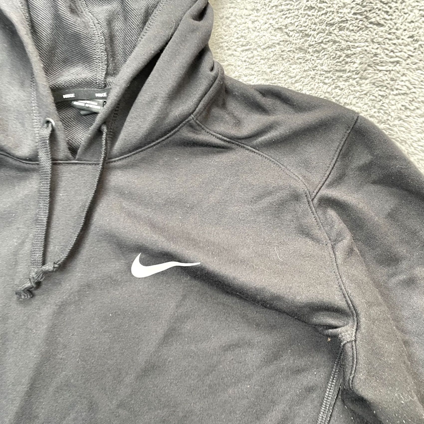 Nike Nike Hoodie Mens Large Black Swoosh Logo Performance Yoga Athleisure Running Gym Size US L / EU 52-54 / 3 - 6 Thumbnail