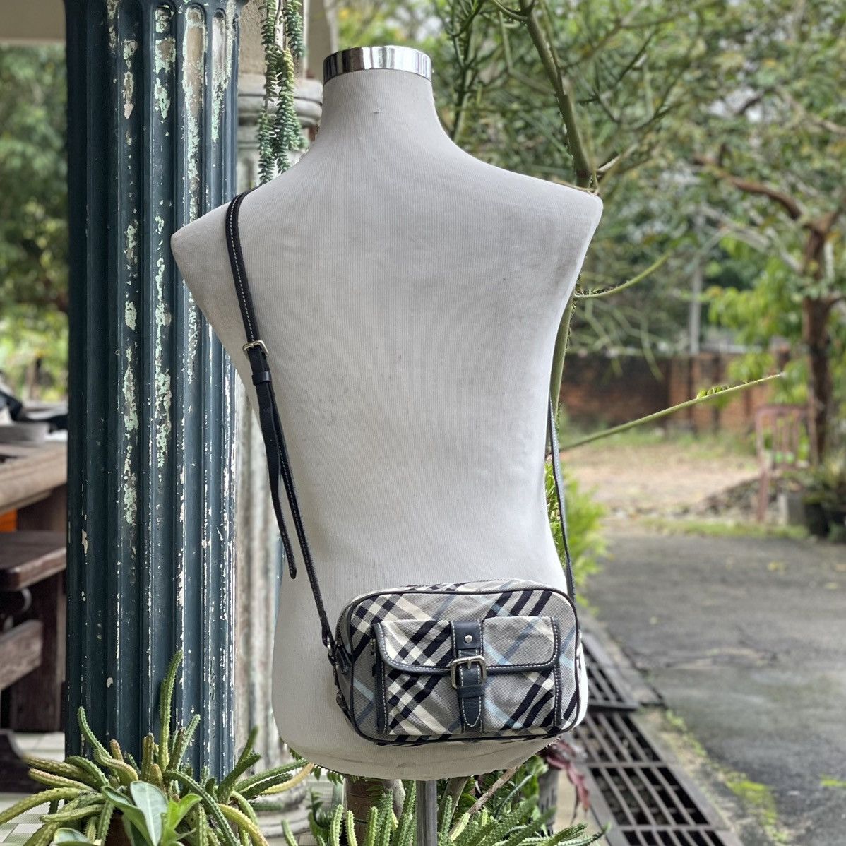 Burberry Blue Label Check Nova Crossbody 