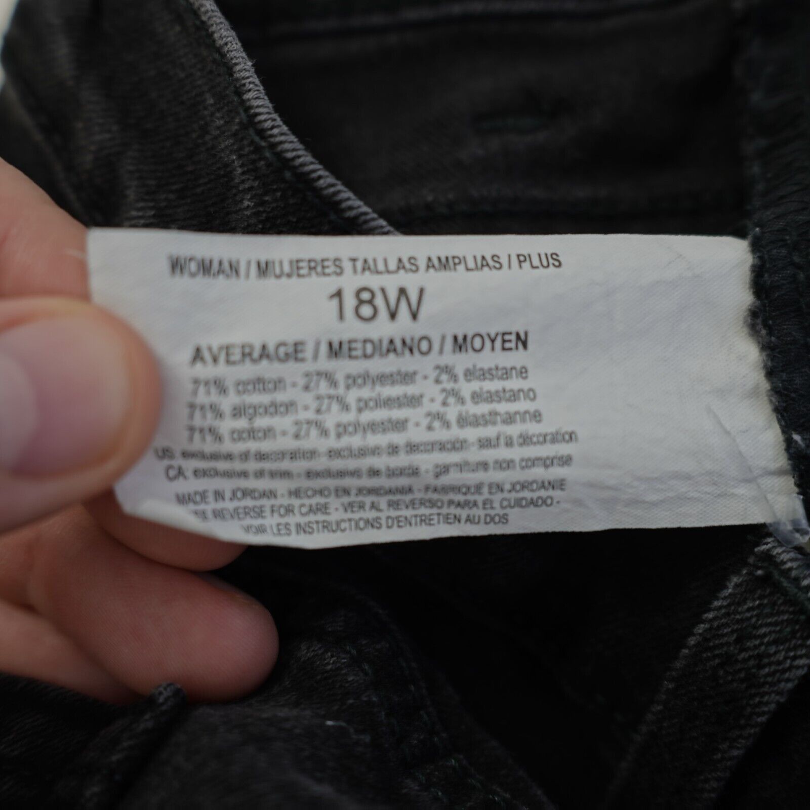 Gloria Vanderbilt Gloria Vanderbilt Amanda Bootcut Black Denim 18W 40/31 High Size 36" / US 14 / IT 50 - 8 Thumbnail