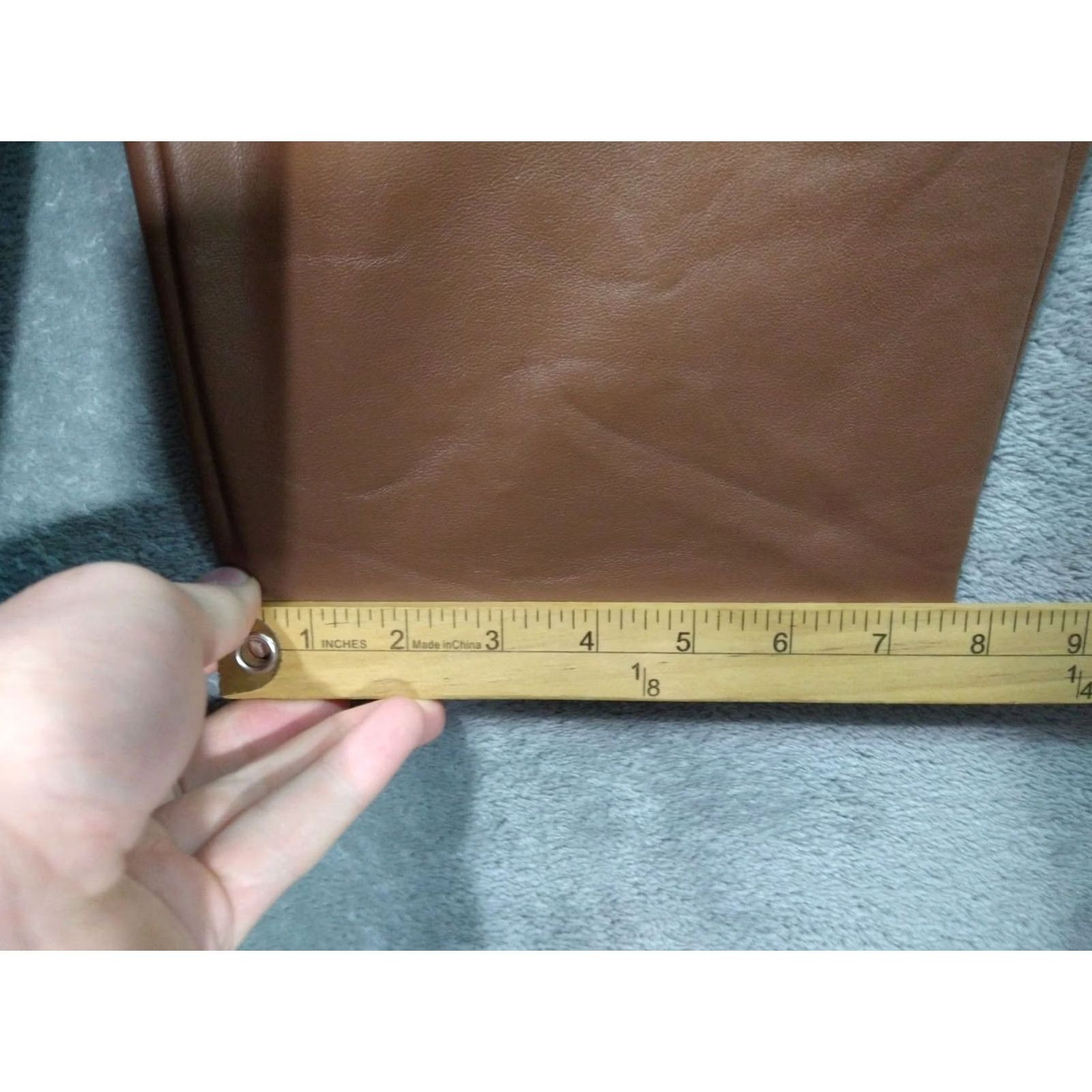 J. Jill J Jill Pants Womens 3X Brown Faux Leather Pull On High Rise Skinny Chino Size 3X Plus Brown Leather Look Womens Pants Size 40" / US 18 - 6 Thumbnail