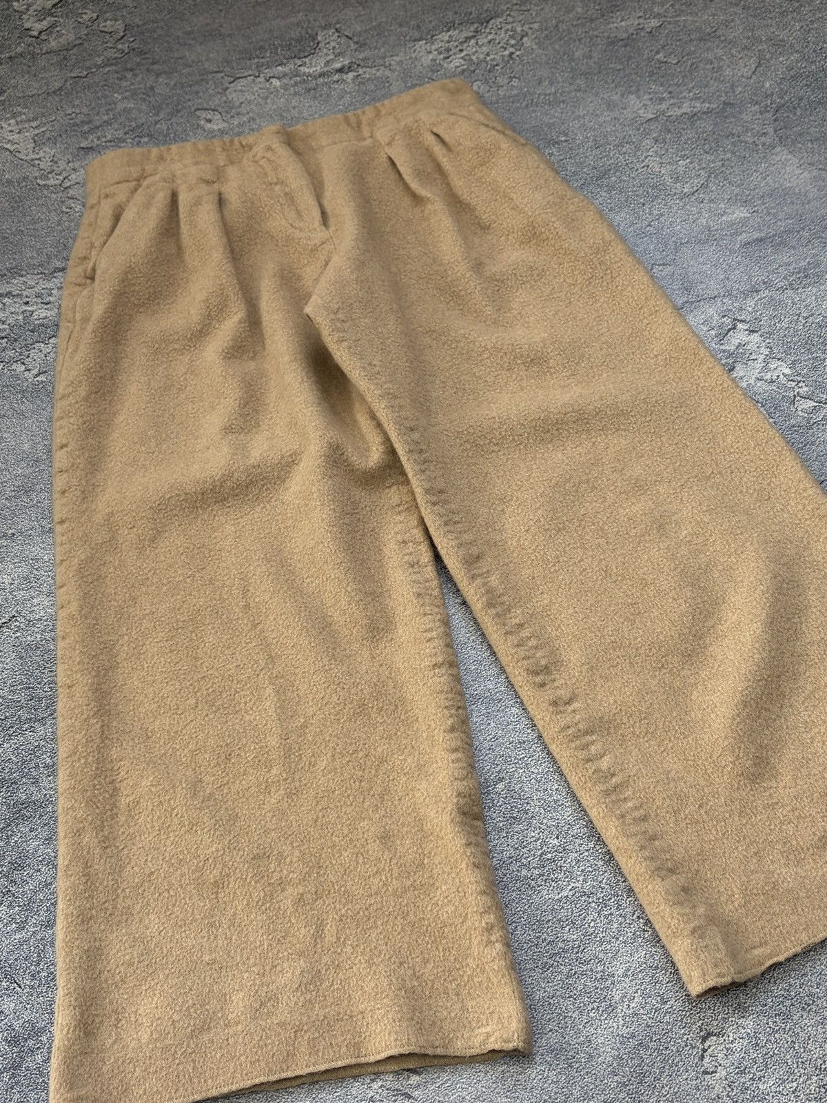 Max Mara Max Mara Cashmere Camel Wool Wide Leg Trousers IT 40 Italy Size 27" / US 4 / IT 40 - 4 Thumbnail