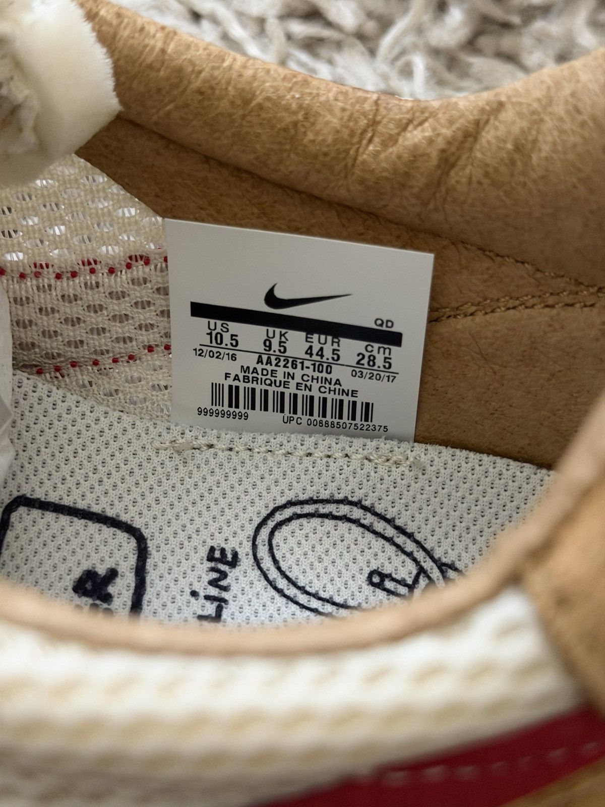 Nike × Tom Sachs Nike Craft Mars Yard 2.0 Tom Sachs 10.5 2017 Size US 10.5 / EU 43-44 - 12 Thumbnail