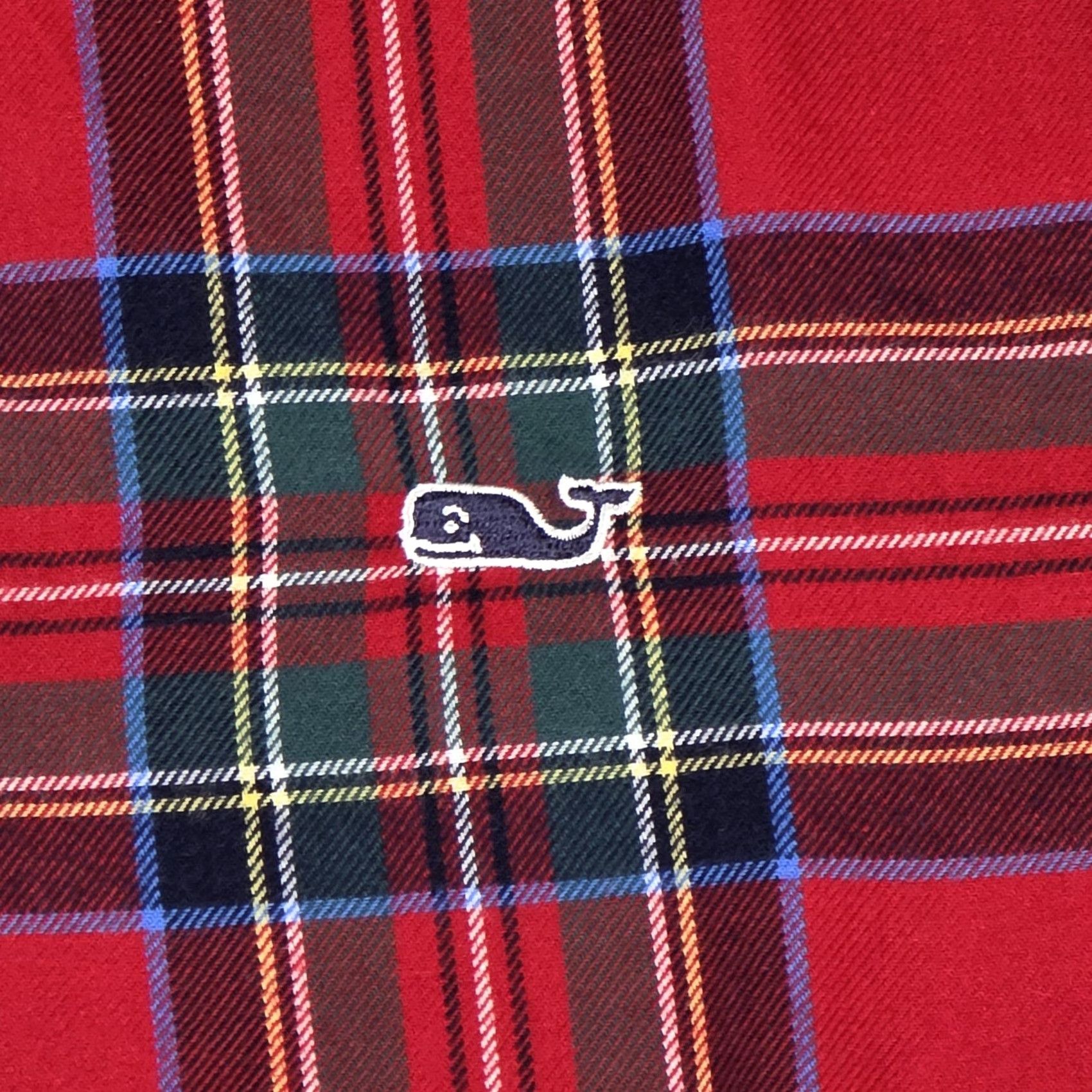Vineyard Vines VINEYARD VINES Whale Shirt Mens M Red Plaid Classic Fit Button Up Long Sleeve Shirt Size US M / EU 48-50 / 2 - 5 Thumbnail