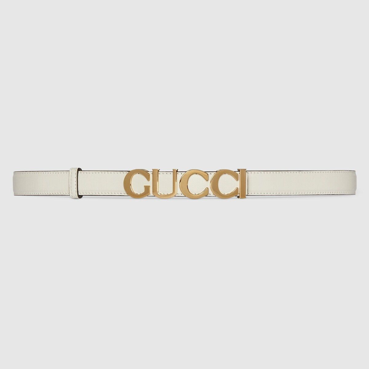 Gucci Gucci Logo Buckle Thin Belt 115 Size ONE SIZE - 1 Thumbnail