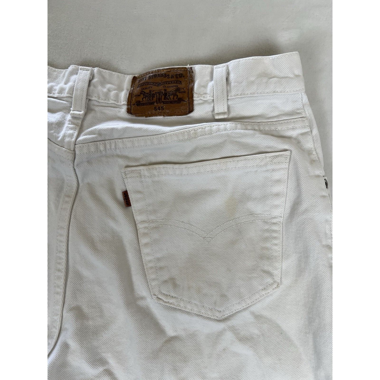 Levi's Vintage Levi’s 545 Orange Tab White Jeans Size 36x30 Made In Size US 36 / EU 52 - 11 Thumbnail