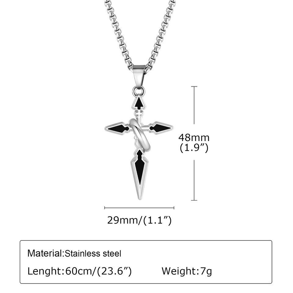 Jewelry Arrow Shaped Cross Necklaces Size ONE SIZE - 3 Thumbnail