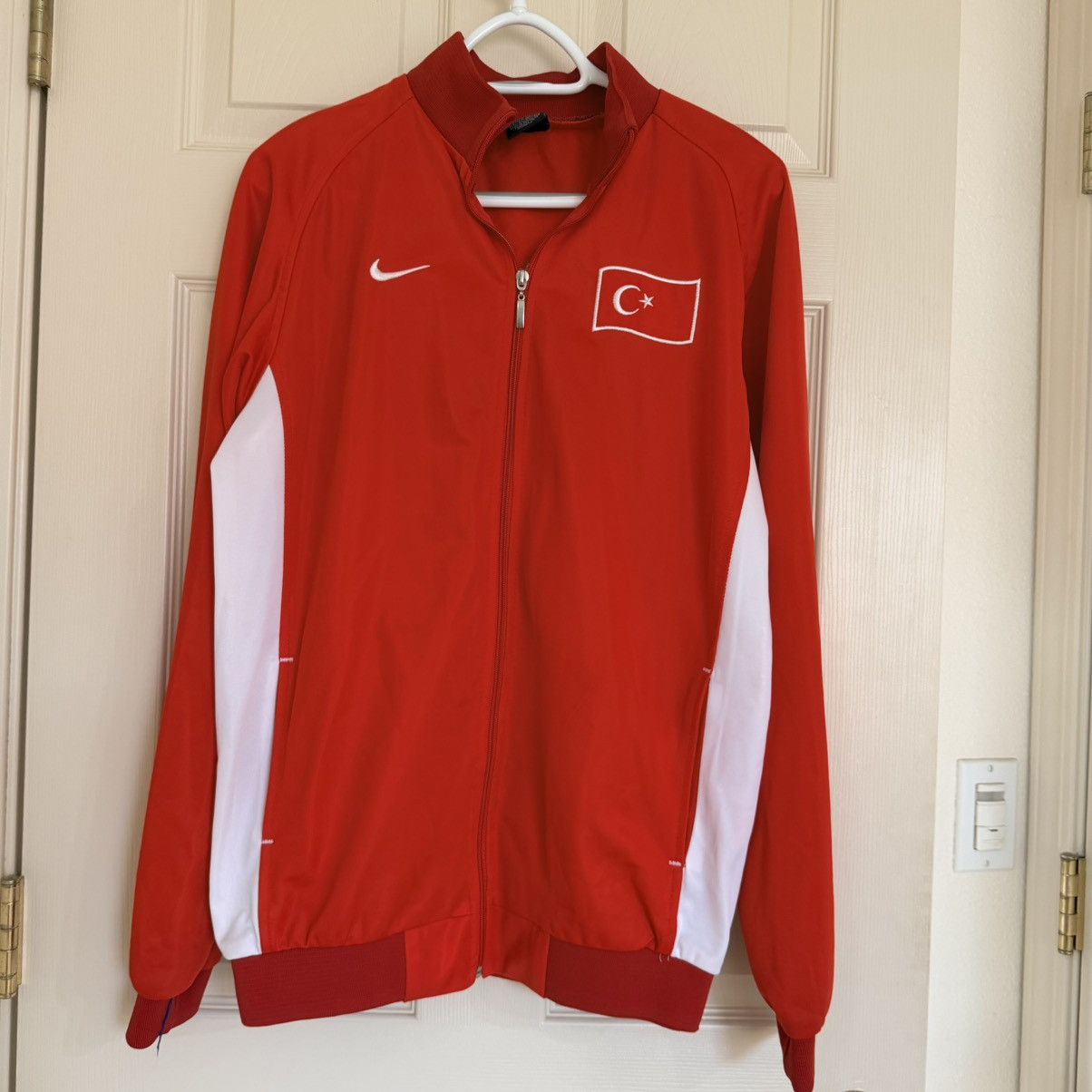 Nike Nike Türkiye Embroidered Track Jacket Red XXL Y2K Size US XXL / EU 58 / 5 - 2 Thumbnail