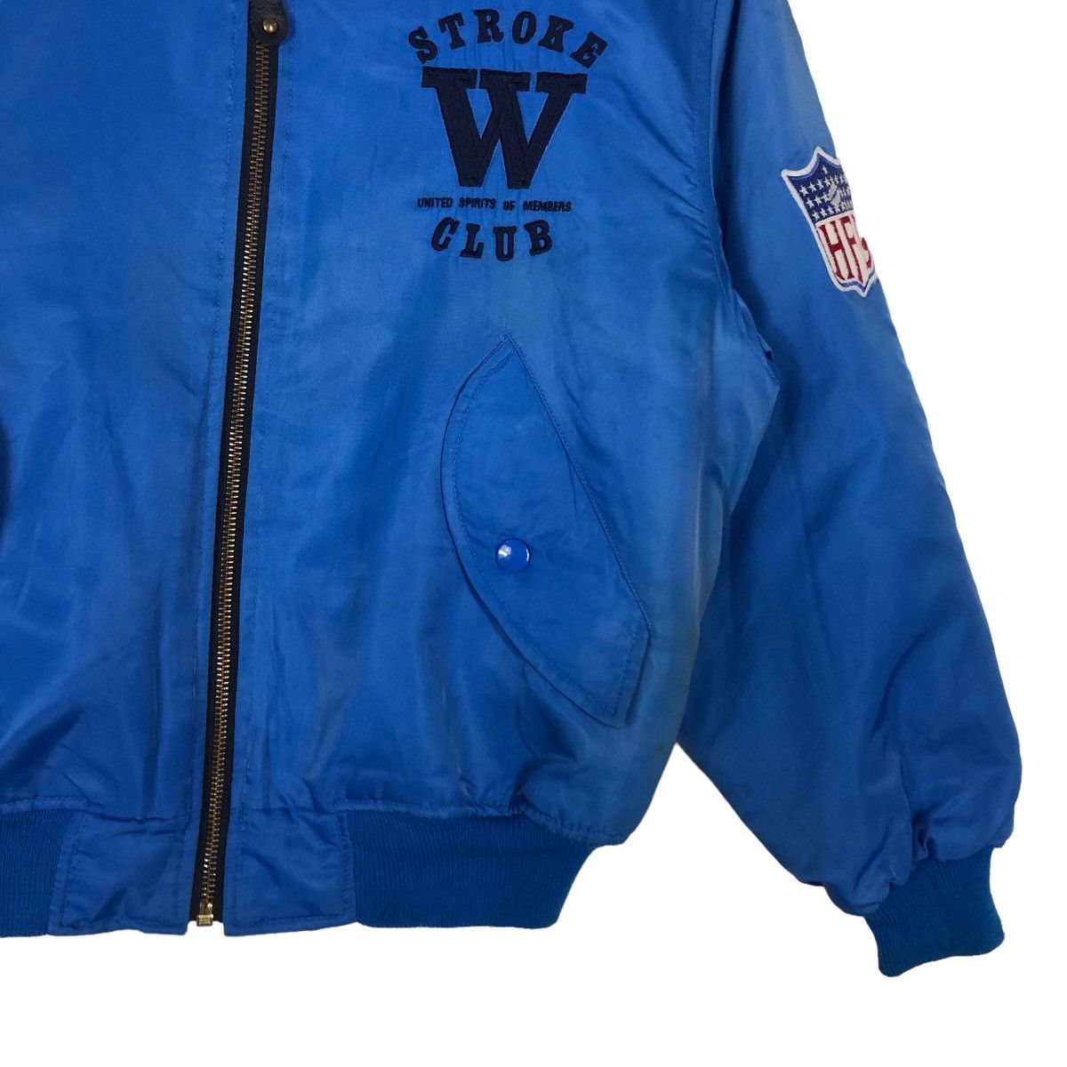 Japanese Brand 🔥Vintage Bomber Jacket Big Event Sport HFL Big Logo Size US S / EU 44-46 / 1 - 4 Thumbnail
