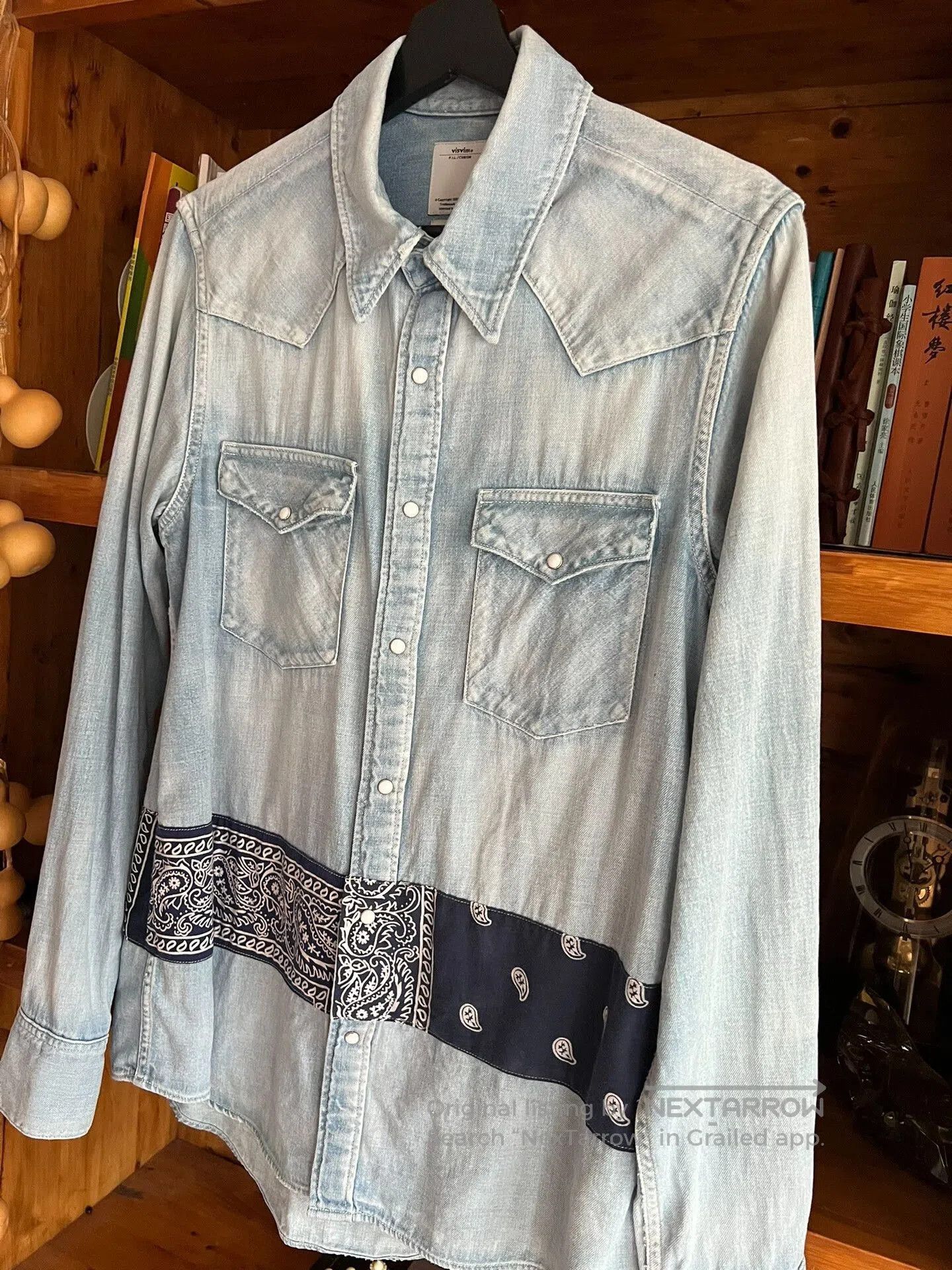 Visvim vintage visvim denim shirt with paisley design. Size US M / EU 48-50 / 2 - 3 Thumbnail