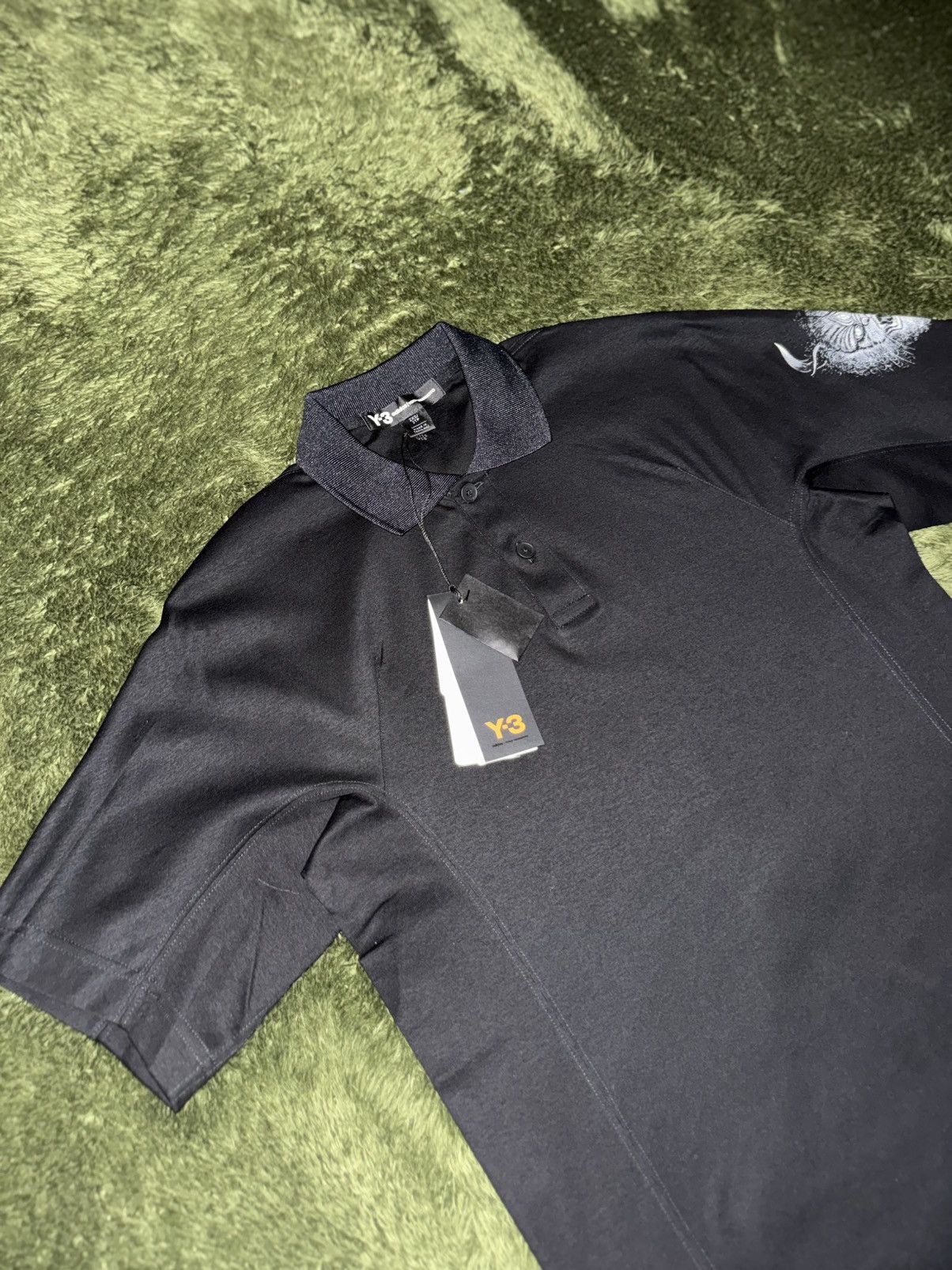 Y-3 Y-3 Yohji Yamamoto All Blacks Tribute Polo T-Shirt Black Size US XXS / EU 40 - 2 Thumbnail
