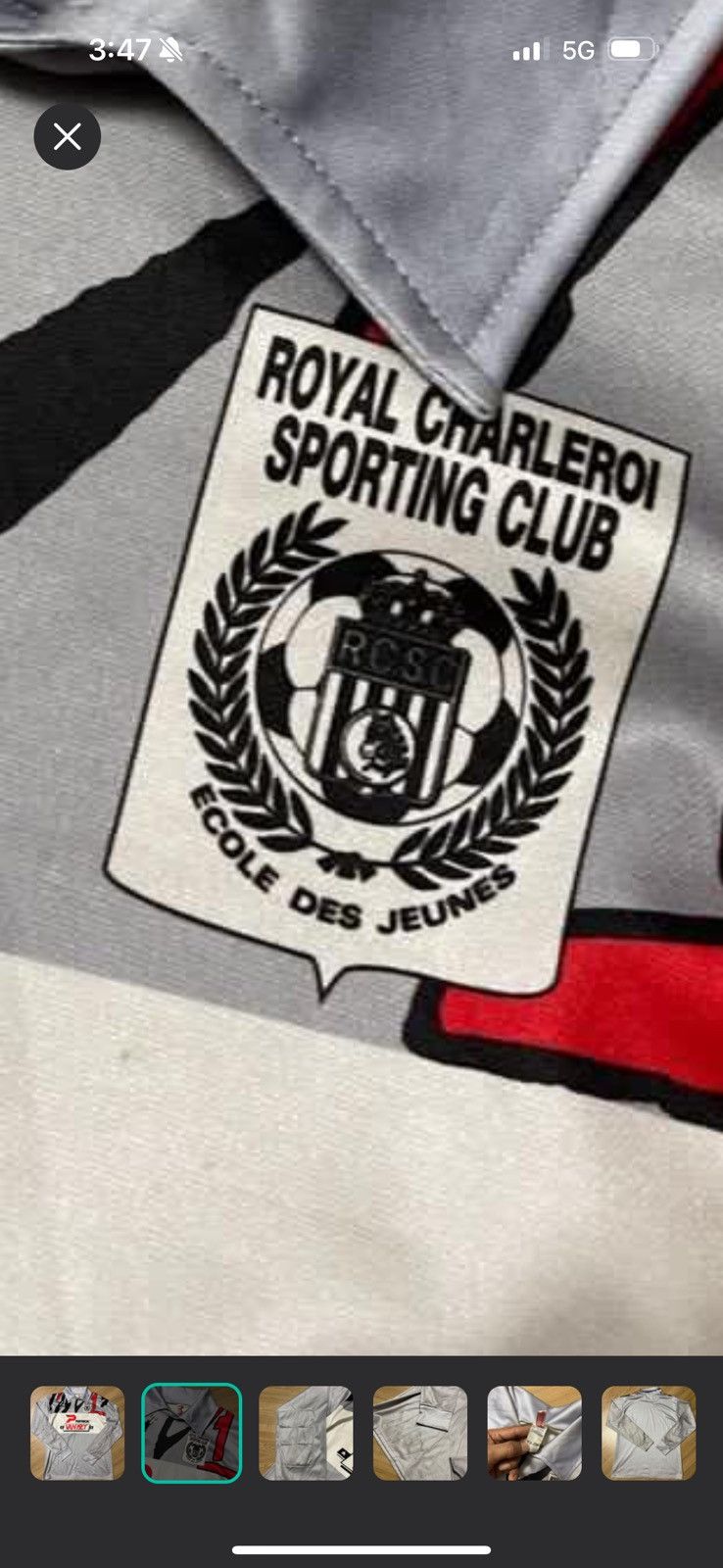 Sports Specialties Vintage Belgium Royal Charleroi football Jersey Size US L / EU 52-54 / 3 - 2 Thumbnail