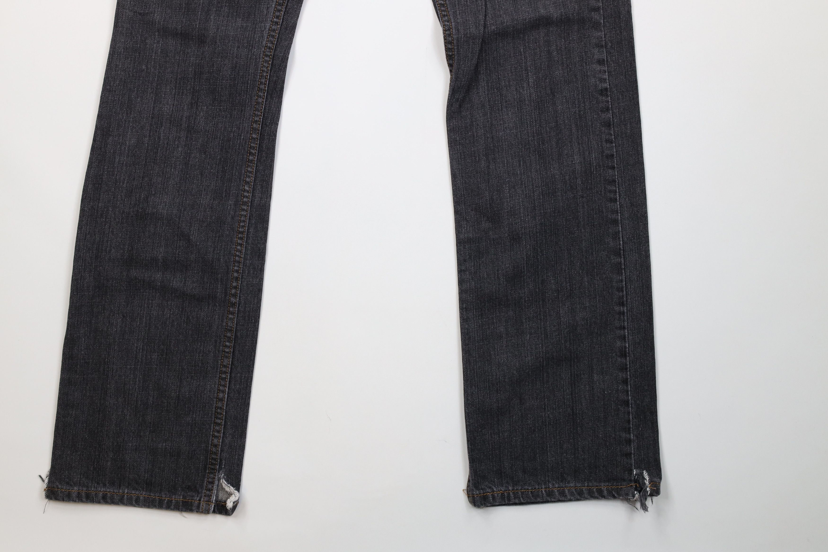 Levi's Vintage Y2K Levis 514 Slim Straight Leg Denim Jeans Black Size US 32 / EU 48 - 5 Thumbnail