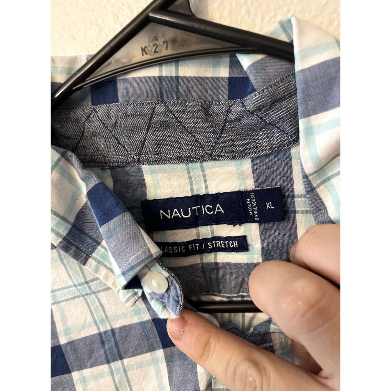 Nautica Nautica Button-Up Shirt XL Multicolor Plaid Collared Mens Regular Fit Button-Down Casual Business Formal Workwear Size US XL / EU 56 / 4 - 3 Thumbnail