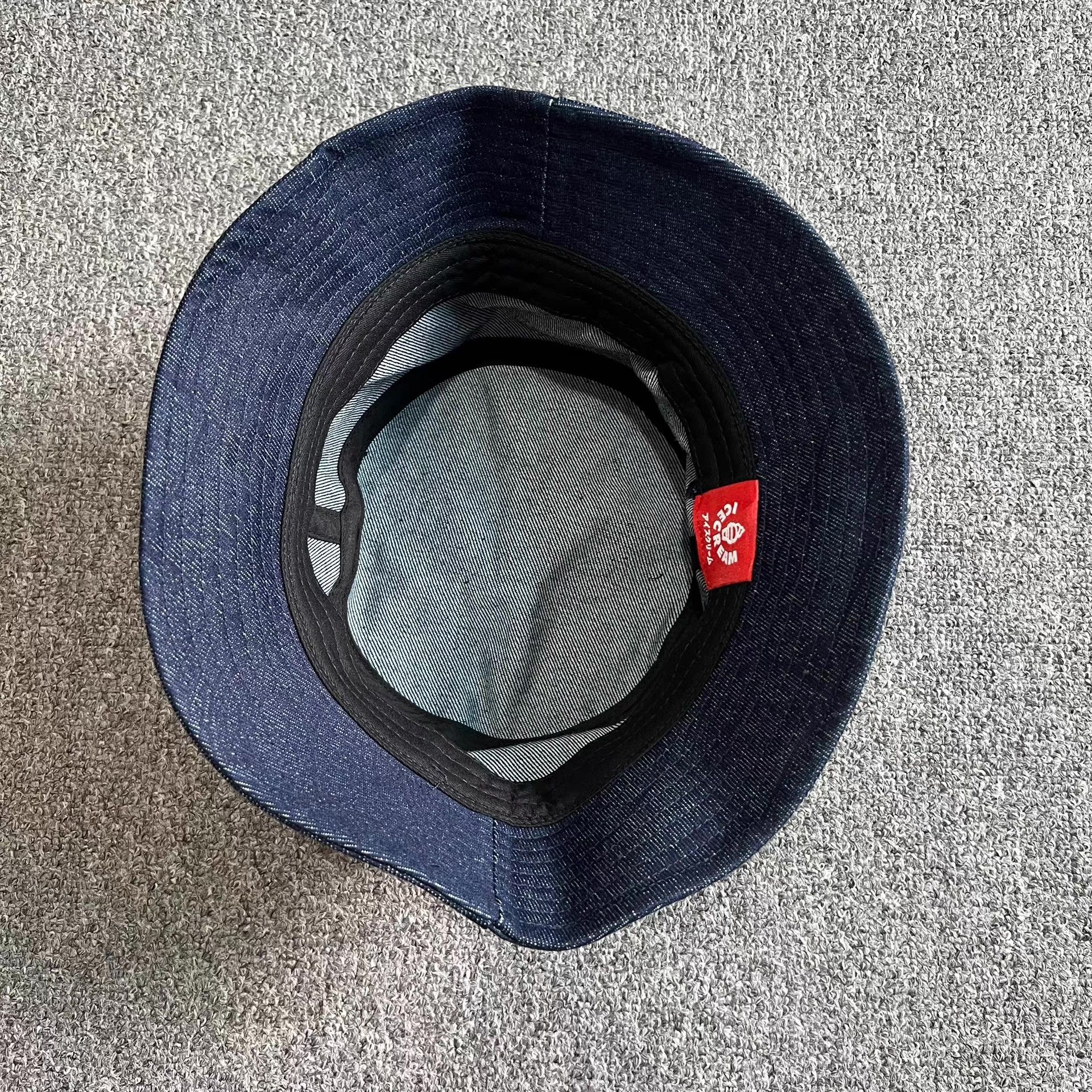 Billionaire Boys Club BBC ICECREAM Denim Embroidered Jacquard Bucket Hat Q7 Size ONE SIZE - 4 Thumbnail