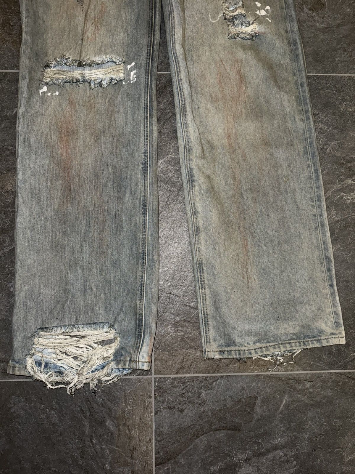 Greedy Unit Greedy Unit Trashed Jeans – Distressed – Größe S Size US 30 / EU 46 - 5 Thumbnail