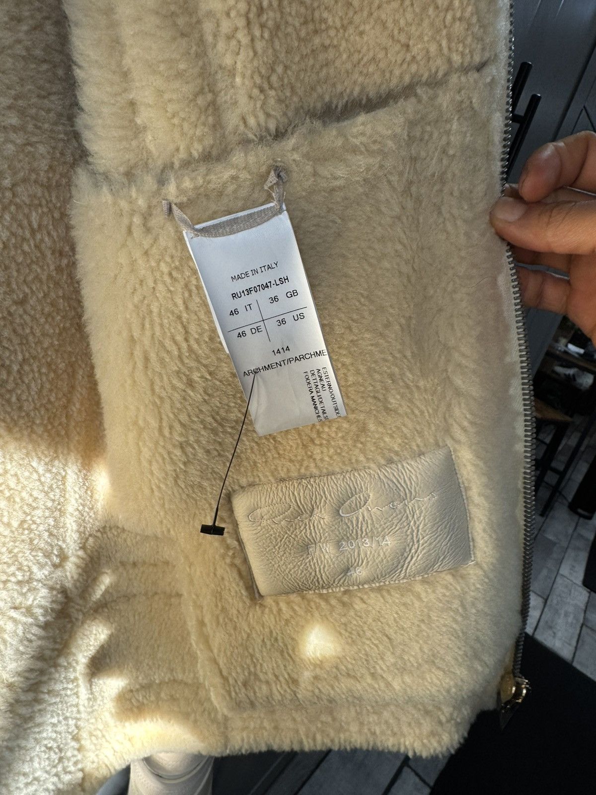Rick Owens Rick Owens shearling lamb leather jacket Size US XS / EU 42 / 0 - 2 Thumbnail