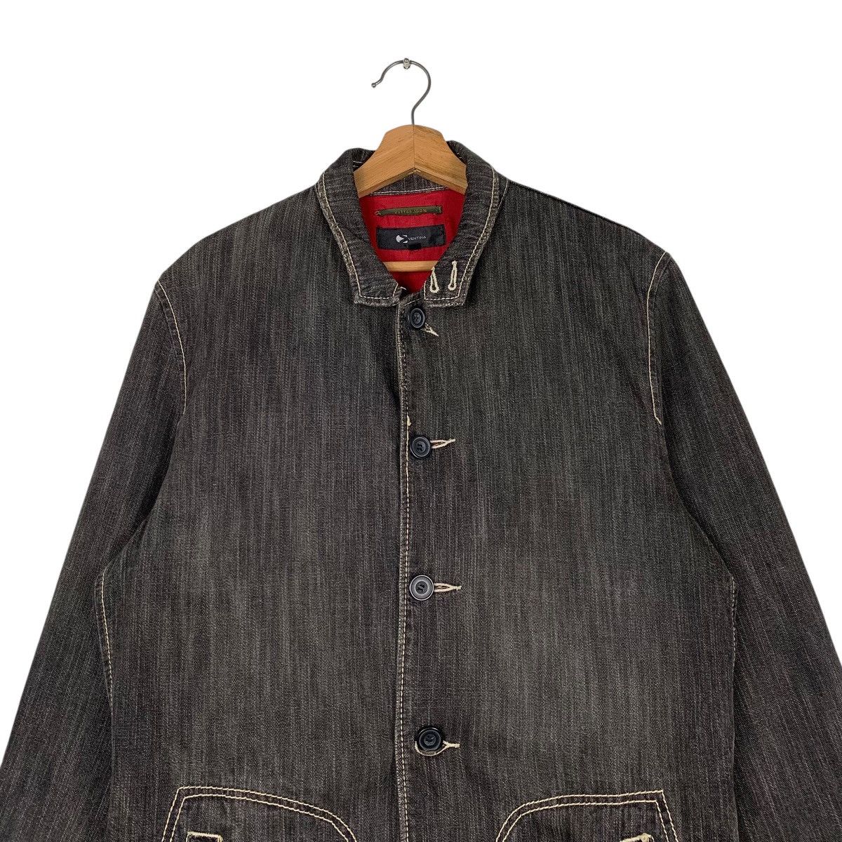 Japanese Brand Ventina Scorpion Denim Chore Jacket Size US L / EU 52-54 / 3 - 2 Thumbnail